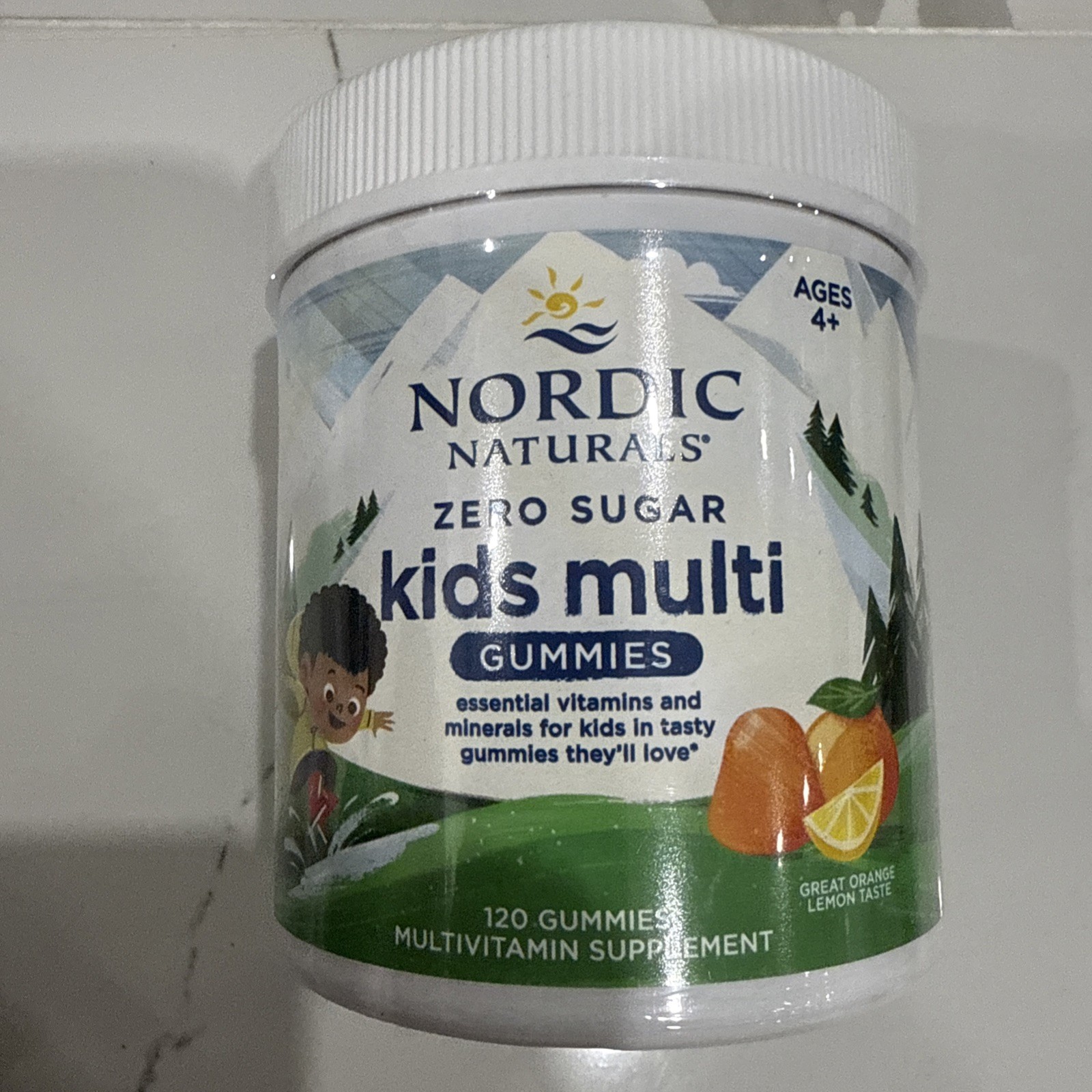 Nordic Naturals Zero Sugar Kids Multi Gummies, 120 Count Exp 1/2026+