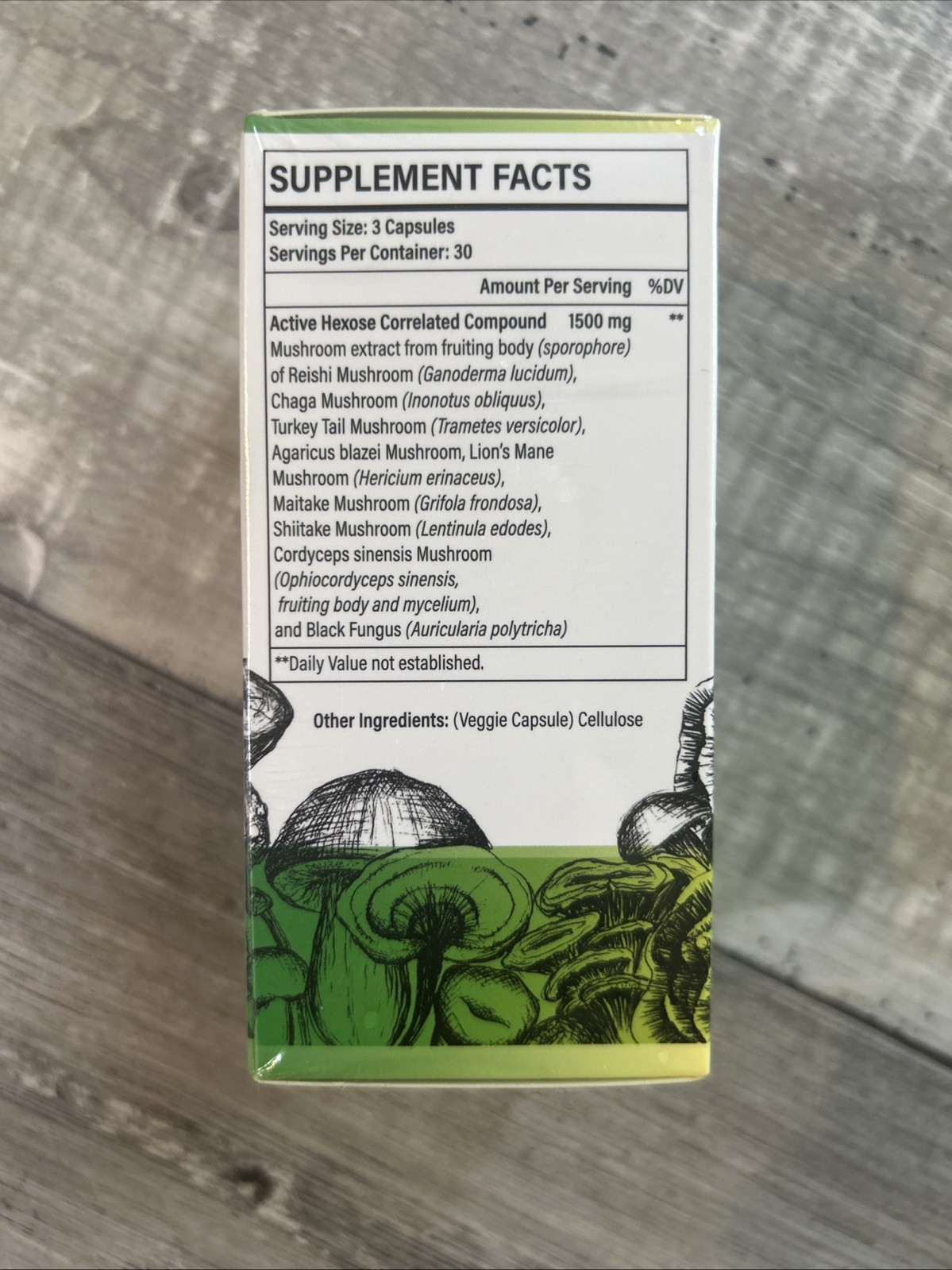 AHCC 1500mg Mushroom Extract 90 Veg Capsules Immune Support Supplement