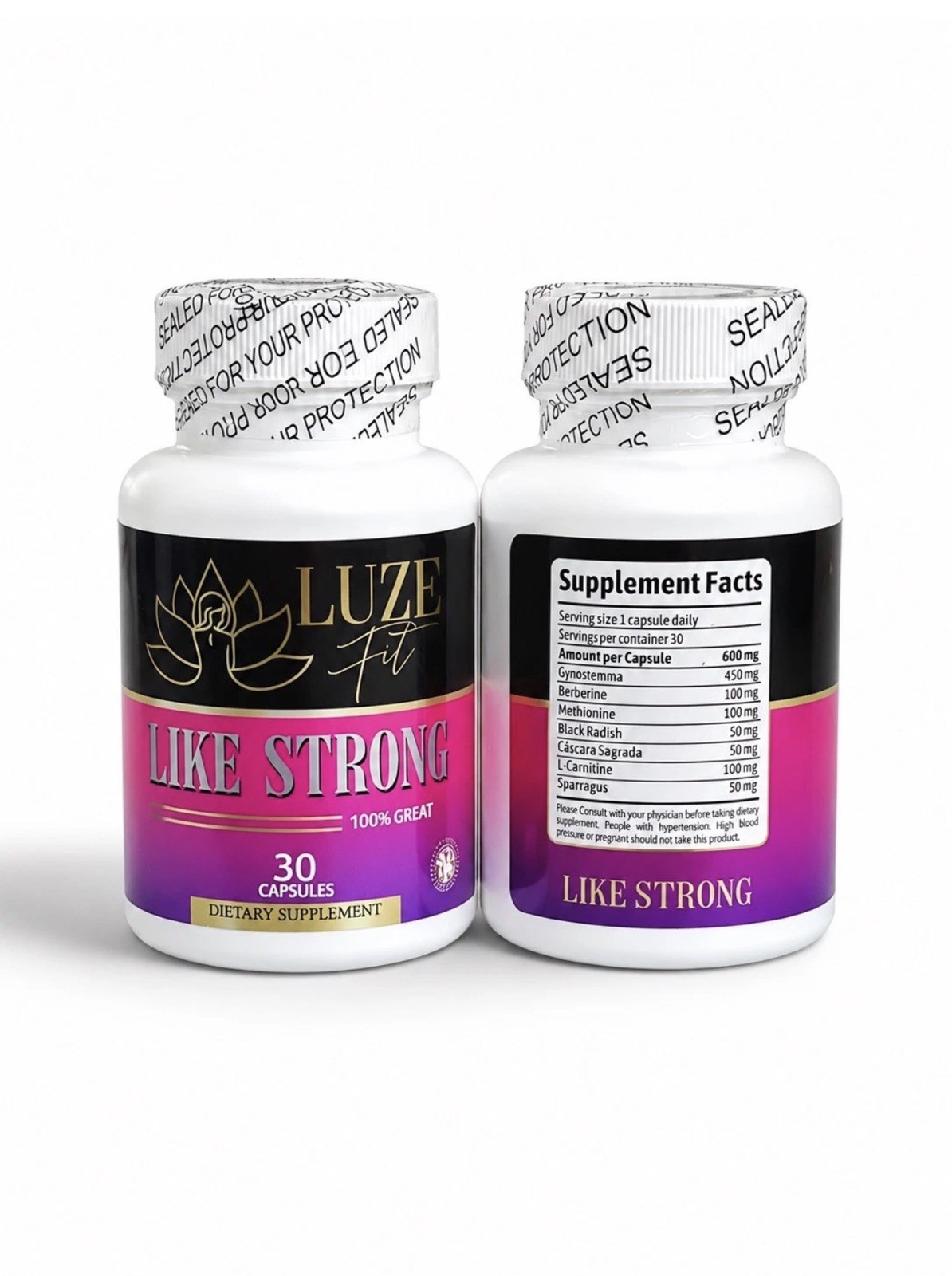 Luze Fit Like Strong 30 Capsules Dietary Supplement Sealed Fast Free Shipping