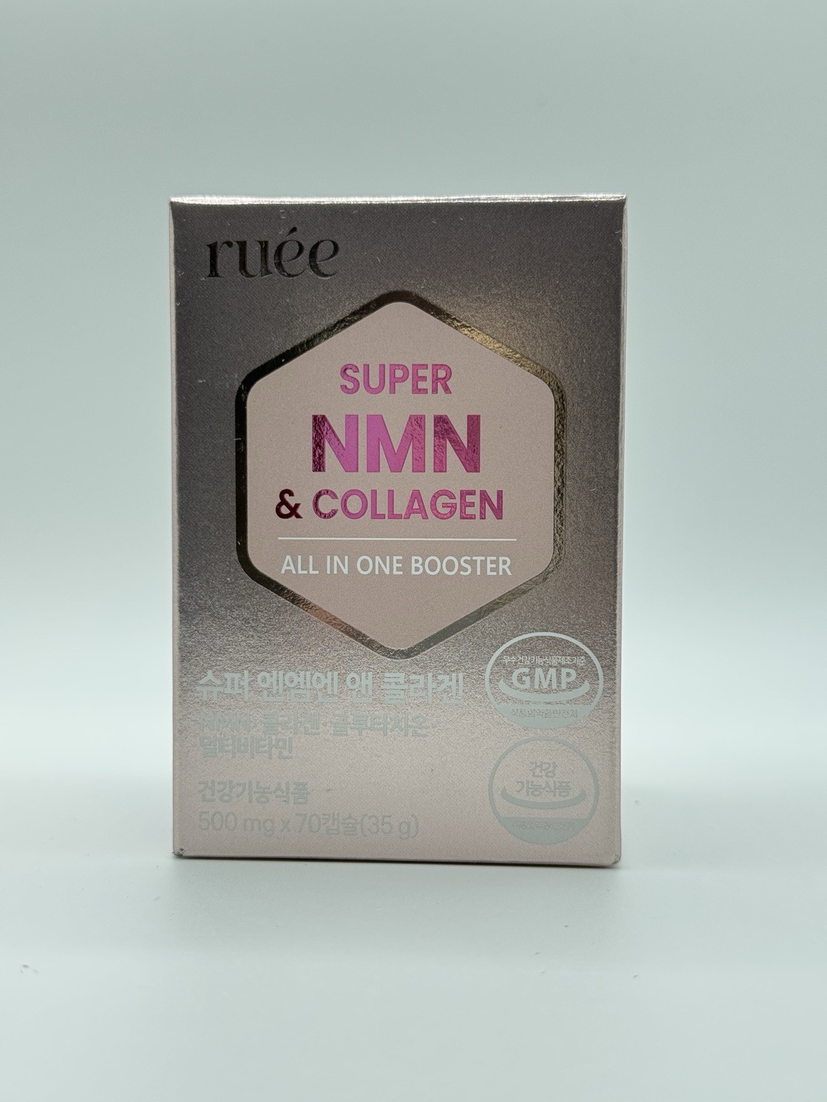 KOREA RUEE SUPER NMN COLLAGEN ALL IN ONE BOOSTER 500 ML 70 TABLES X 2 Bottles