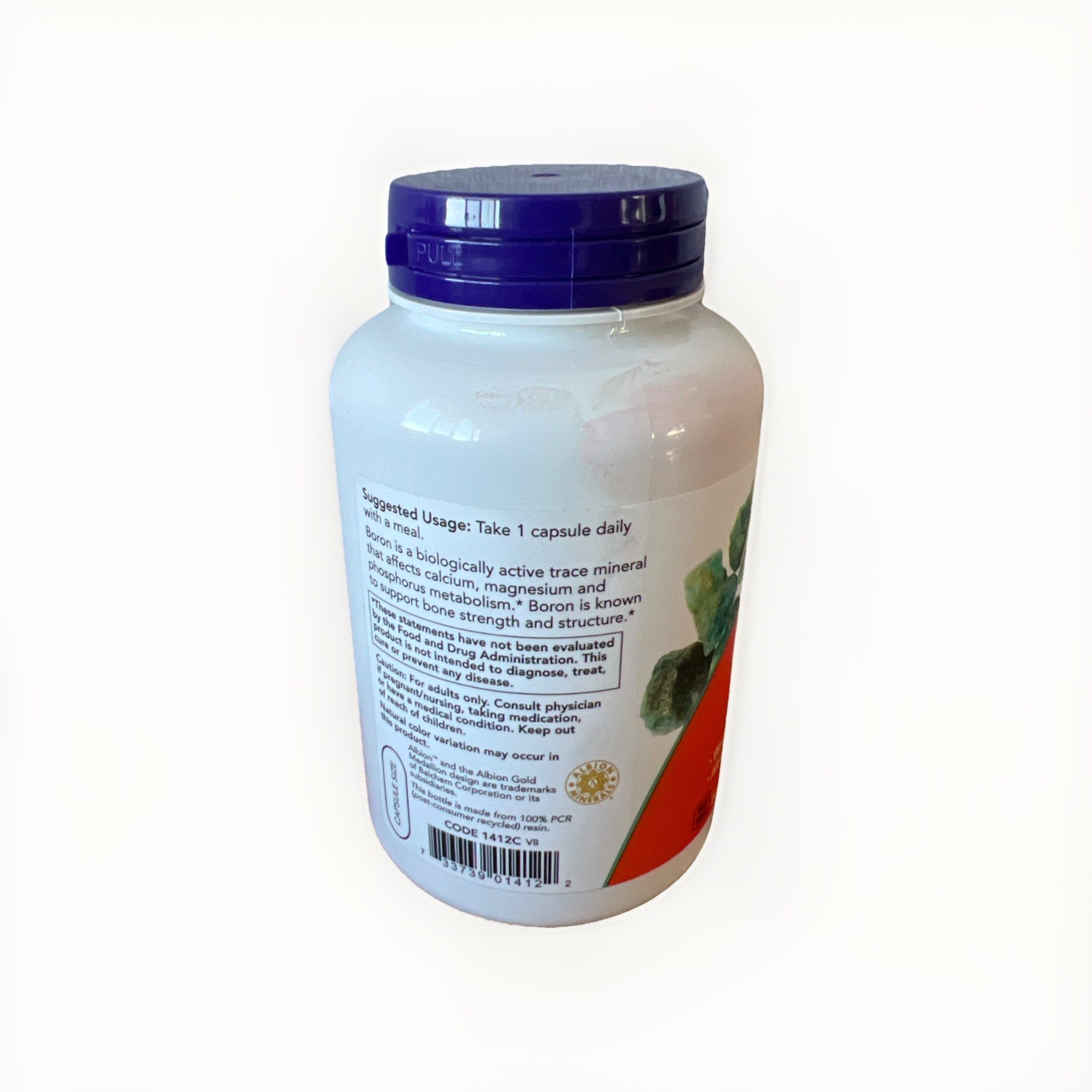 Now Foods – Boron 3mg – 250 Veg Capsules, BB 08/2030