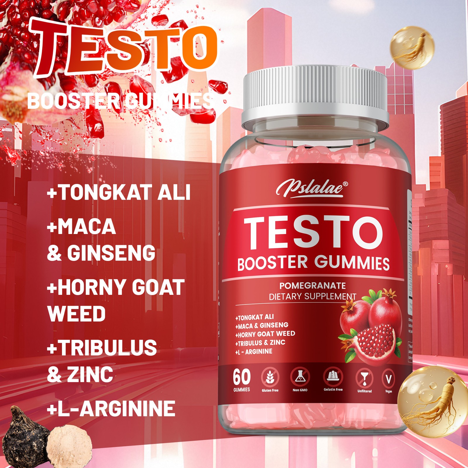 Testo Booster 60pcs – Increase Muscle Mass, Improve Strength and Explosiveness