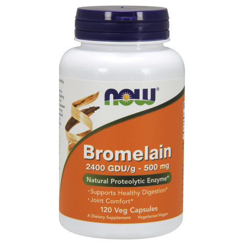 Now Foods Bromelain 2400GDU 500mg 120 VCap Healthy Digestion Joint Comfort 10/26