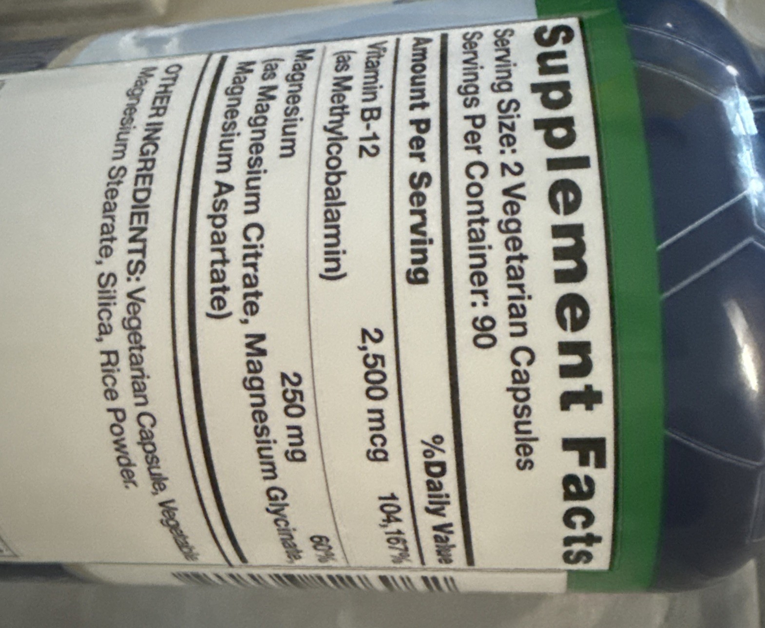 Nature’s Truth Magnesium BLEND Citrate & GLYCINATE-VIT B-12–180 Count Exp-11/28