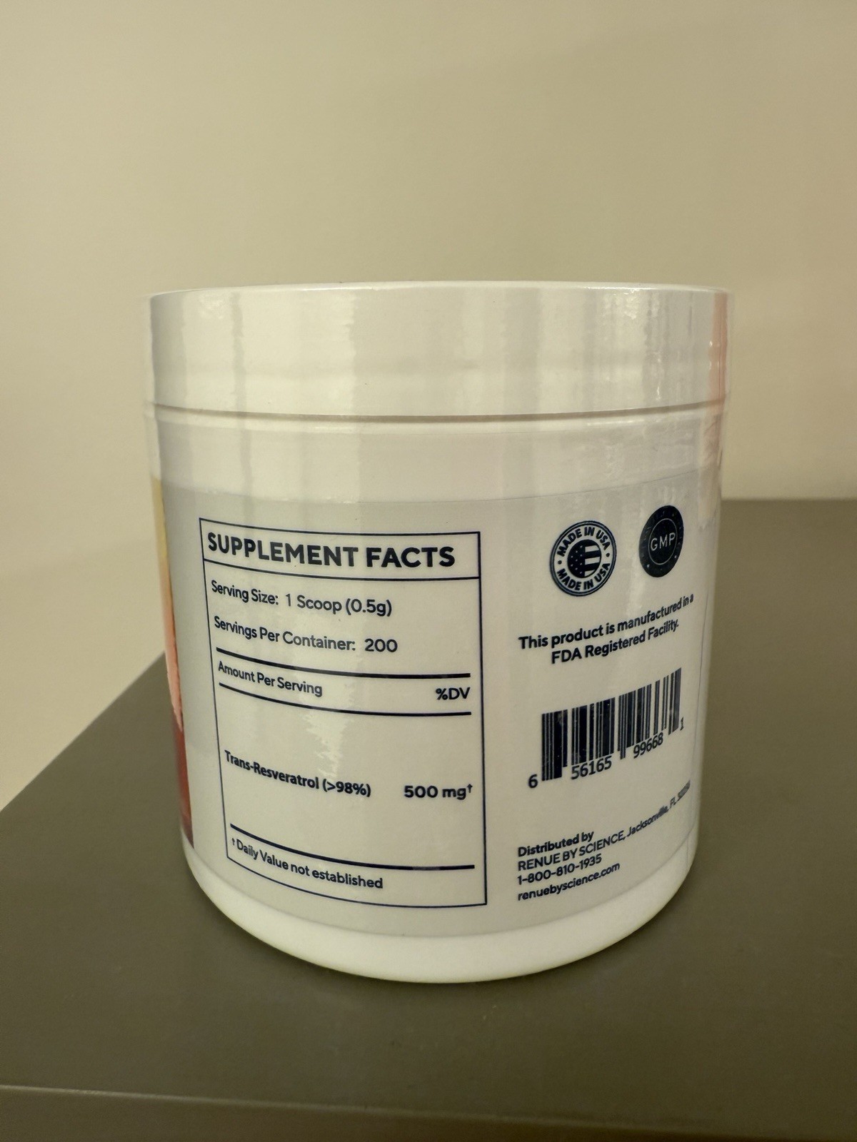 Renee By Science Pure Trans-Resveratrol 100 grams