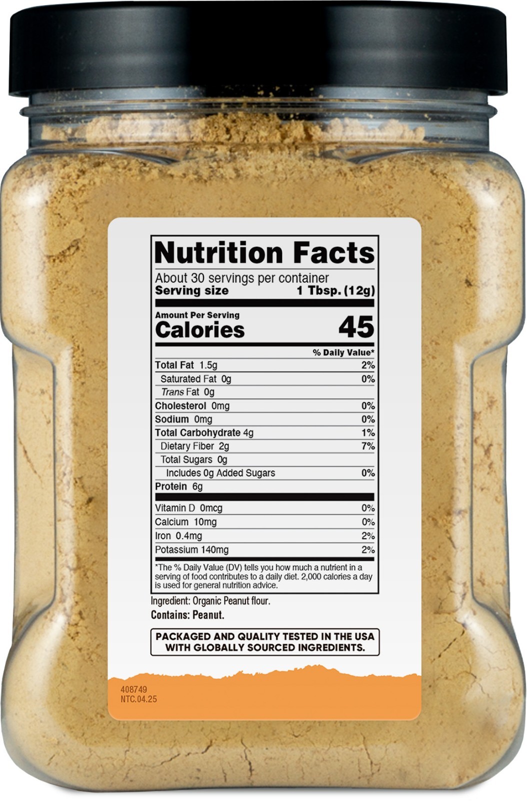Nutricost Pantry Organic Peanut Butter Flour Powder (12.6 oz) – Non-GMO