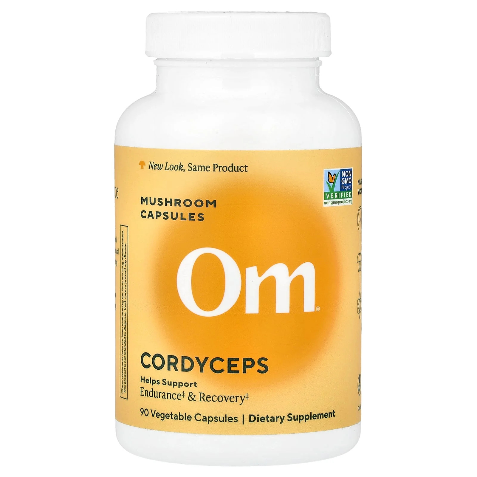 2 X Om Mushrooms, Cordyceps, 90 Vegetable Capsules (0.66 g per Capsule)