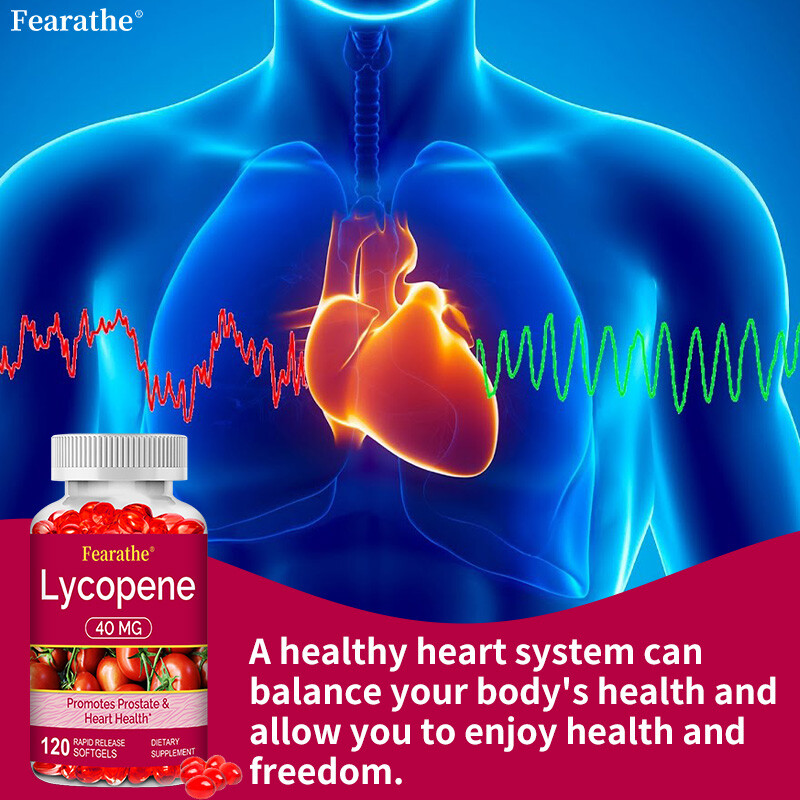 Lycopene Softgels 40mg High Protency Heart & Prostate Health Support