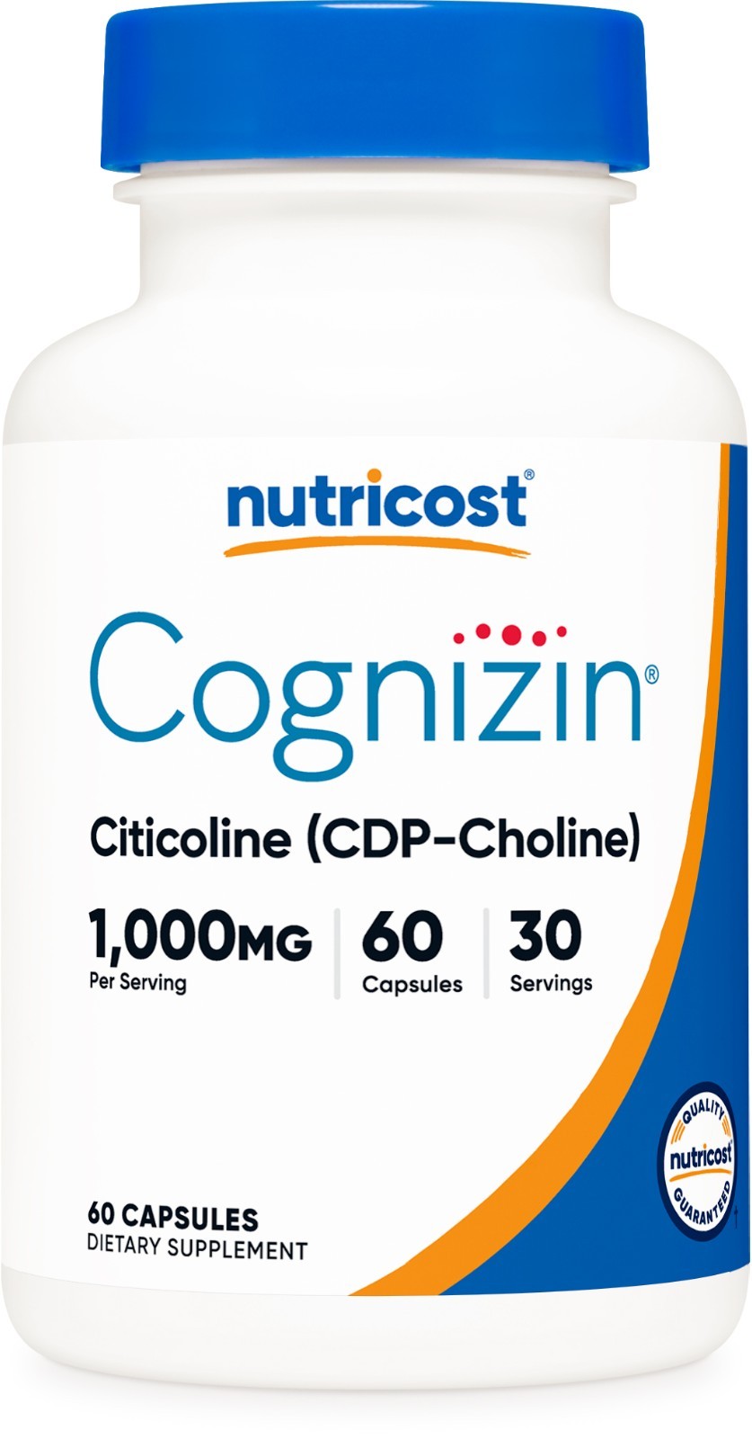 Nutricost Cognizin Citicoline (CDP-Choline) 1000mg, 60 Capsules – 30 Servings