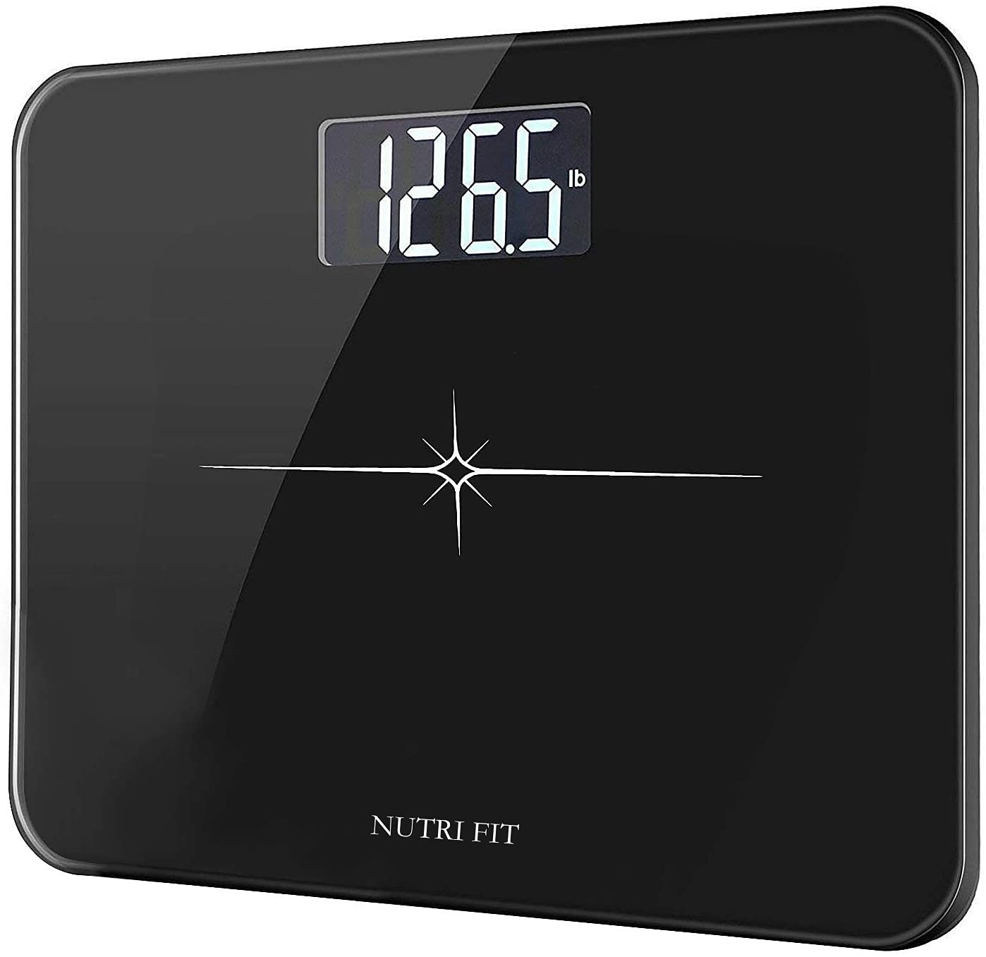 Digital Bathroom Scale 400LB Capacity Extra Wide with Backlit LCD Display