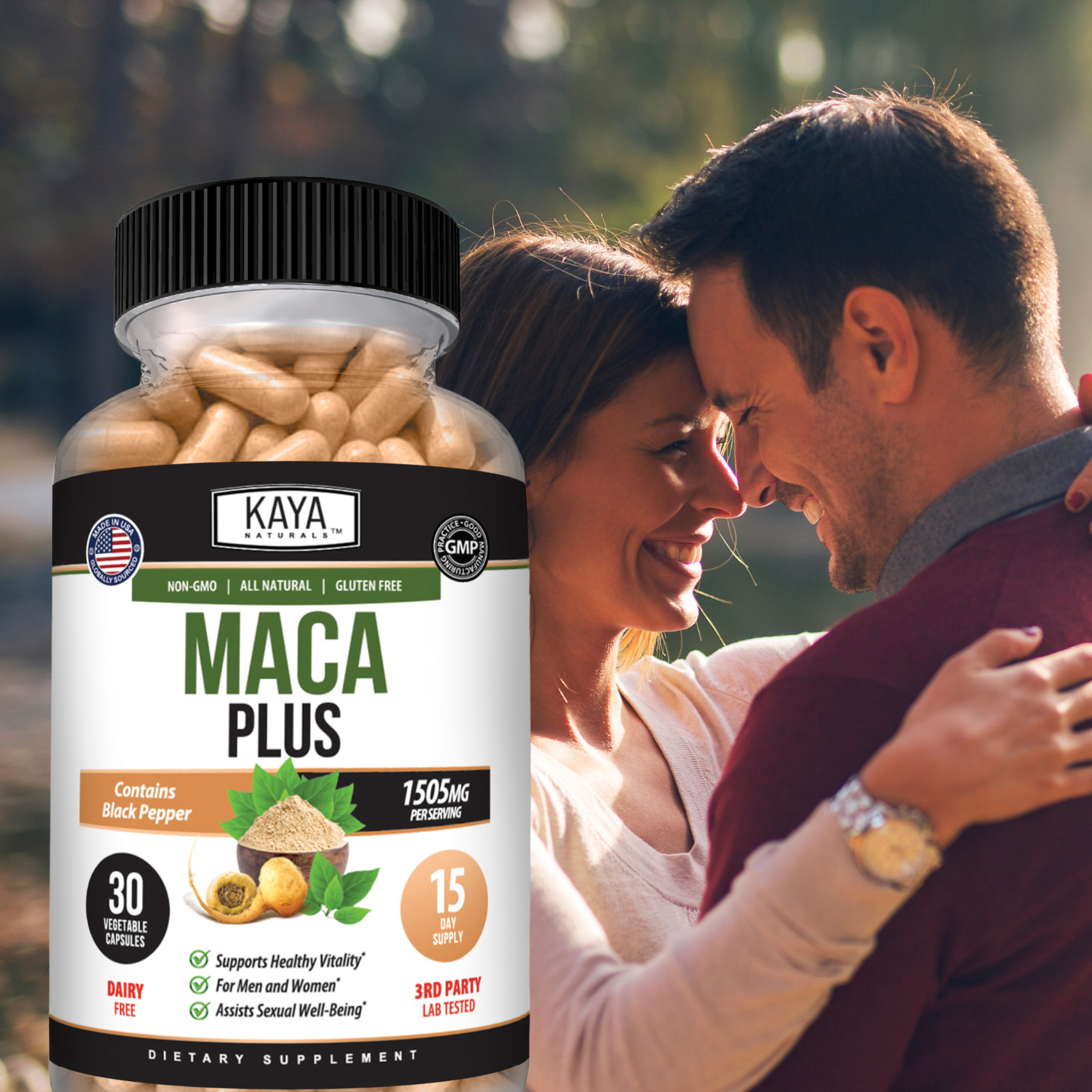 MACA Plus Supplement 30ct, Assist Sexual Well-being, Healthy Energy & Endurance