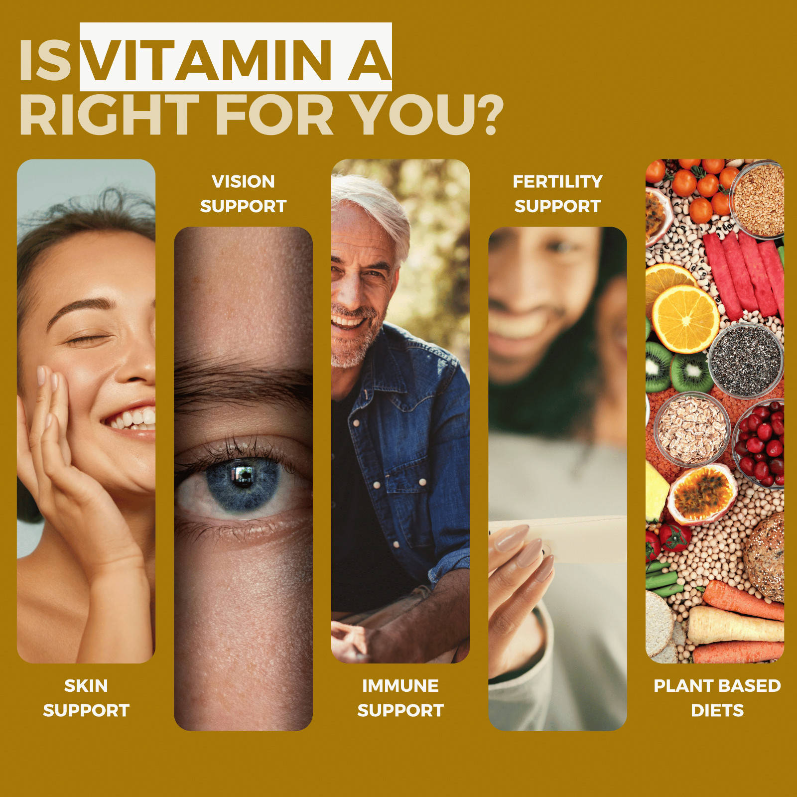Vitamin A Tablets 10000IU Retinol Supplement 365 Vegan Tablets – Skin Eye Health