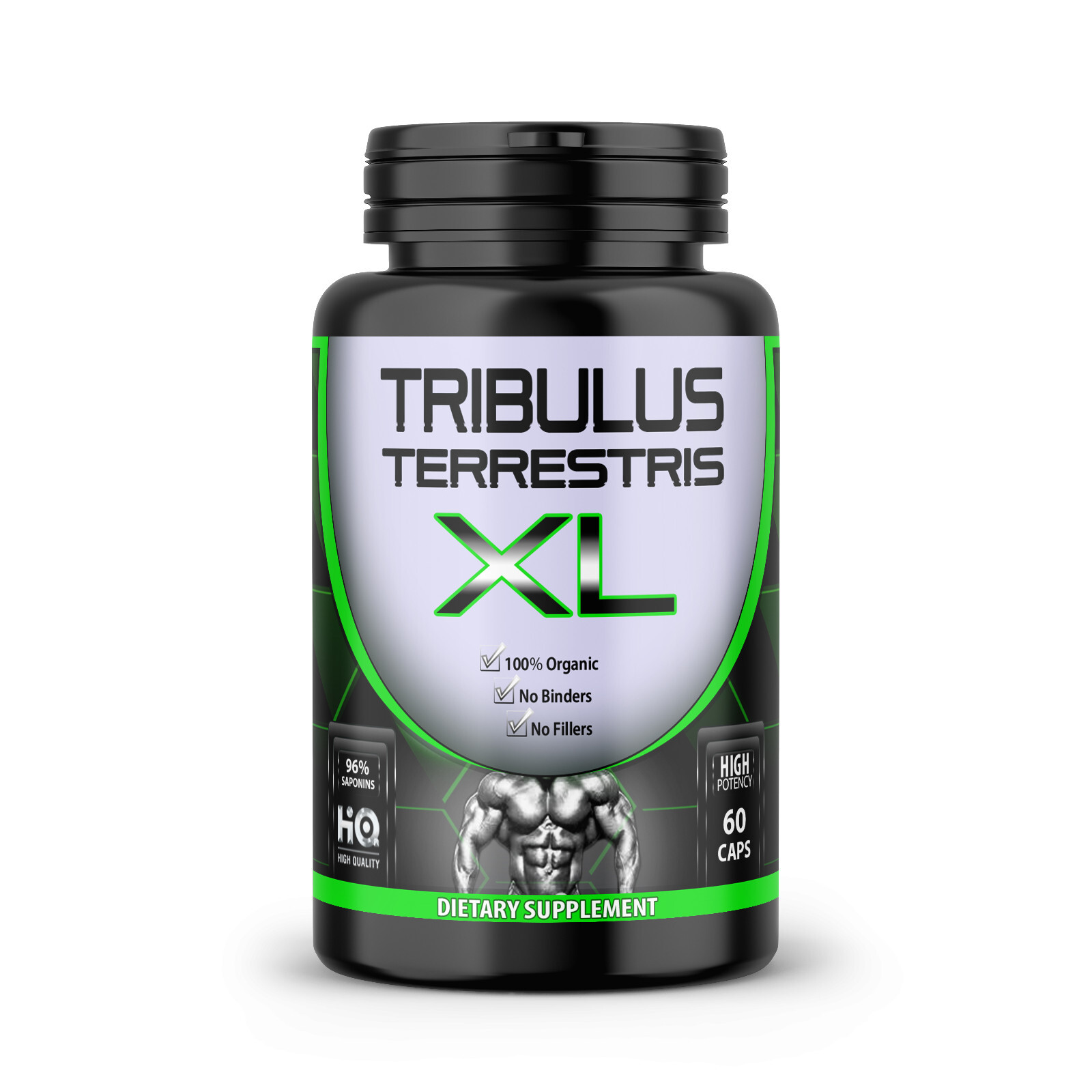 TRIBULUS TERRESTRIS 96% SAPONINS EXTRACT ORGANIC FITNESS SUPPLEMENT 180 CAPS