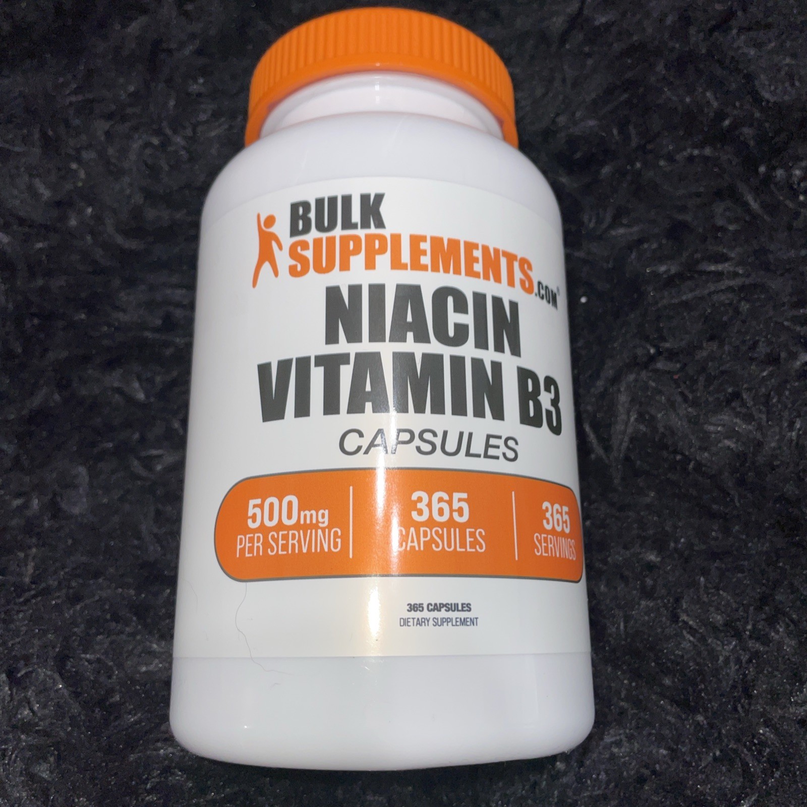 Vitamin B Niacin 365 caps 1 yr supply 500Mg Daily Energy & Wellness Supplement