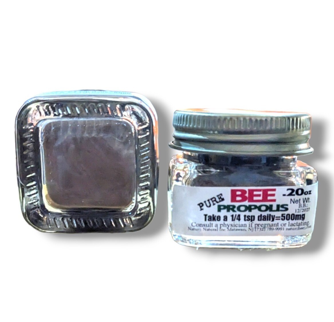 BEE PROPOLIS 2 Pack 0.20 oz ea Total 0.40 oz 11 g Travel Size 100% PURE PROPOLIS