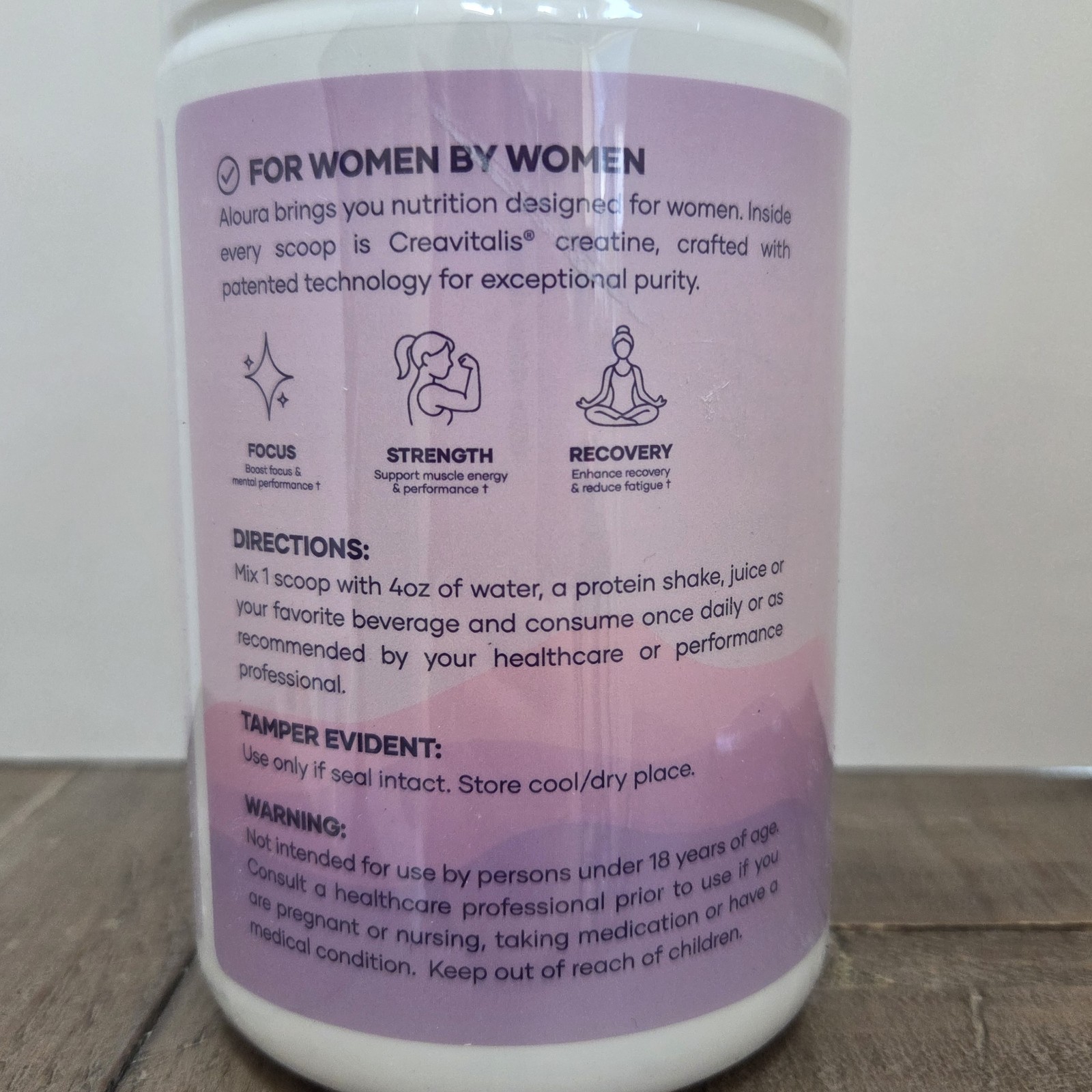 Aloura Nutrition Balance Creatine Monohydrate Creavitalis, Unflavored 5.29 oz