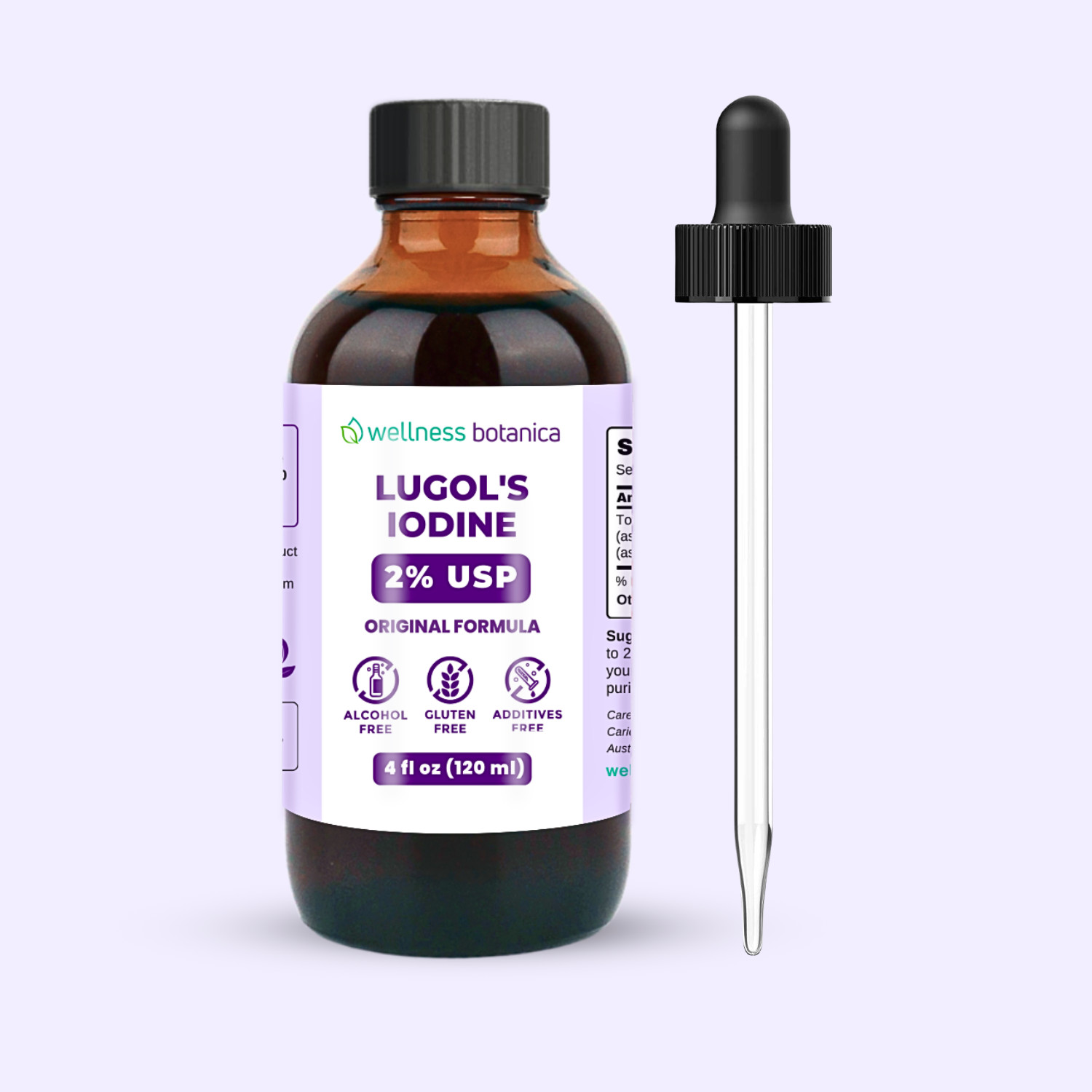Lugols Solution of Iodine – 100% Pure, Authentic Lugol – Wellness Botanica