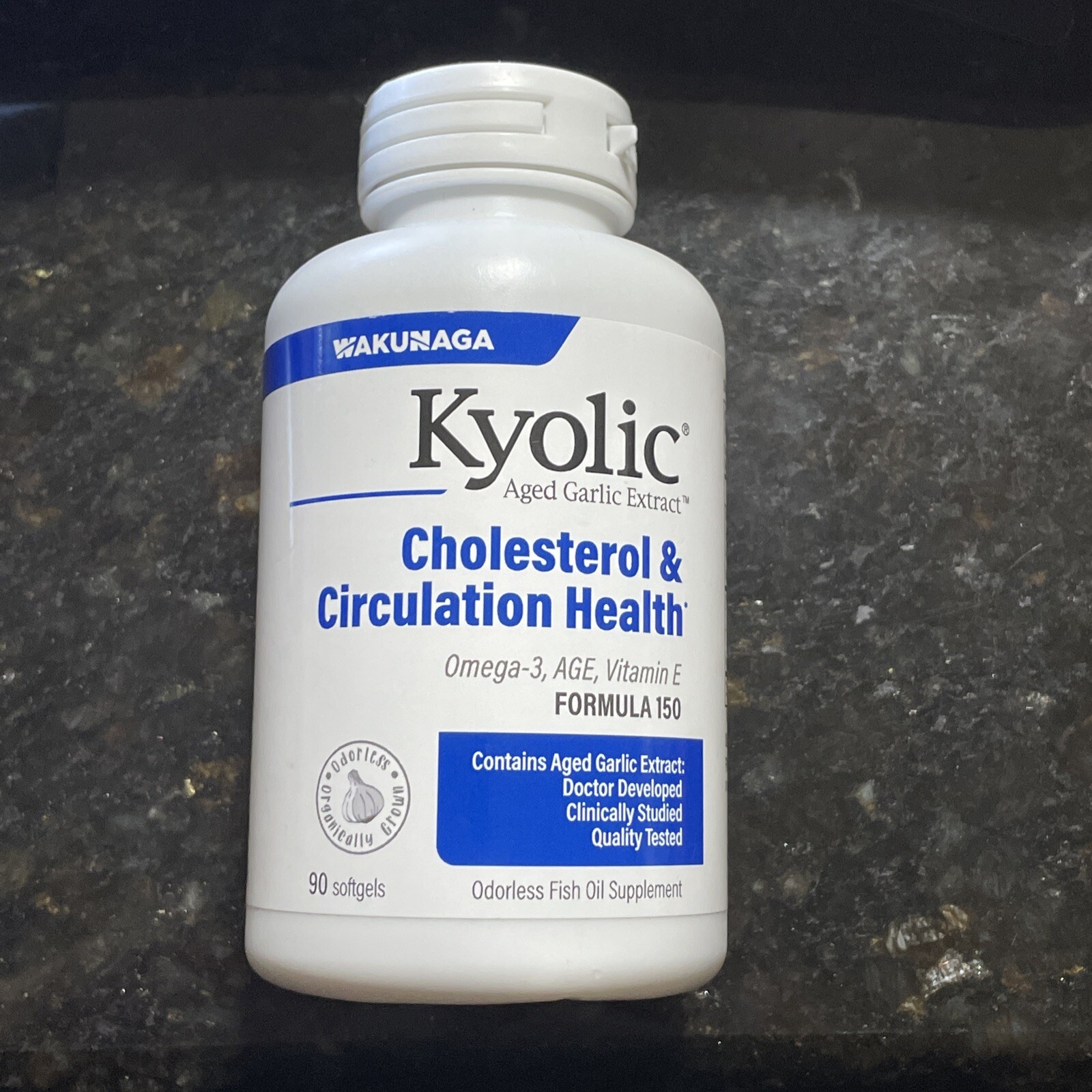 Kyolic Cholesterol & Circulation Health Formula 150 90 Softgels Best By 03/27