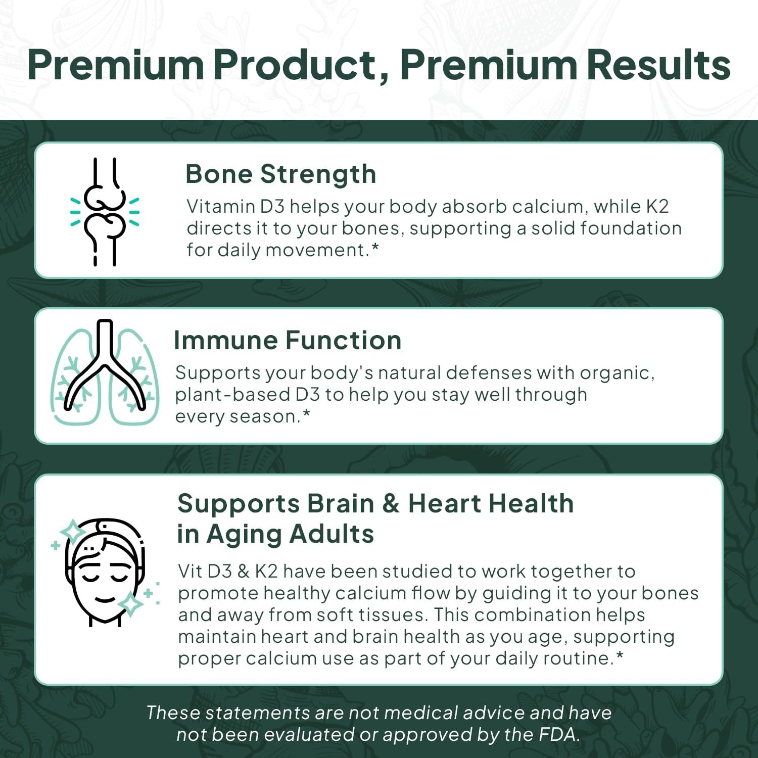 VegD3 + MenaQ7 K2 Softgels – Immunity & Mood Support