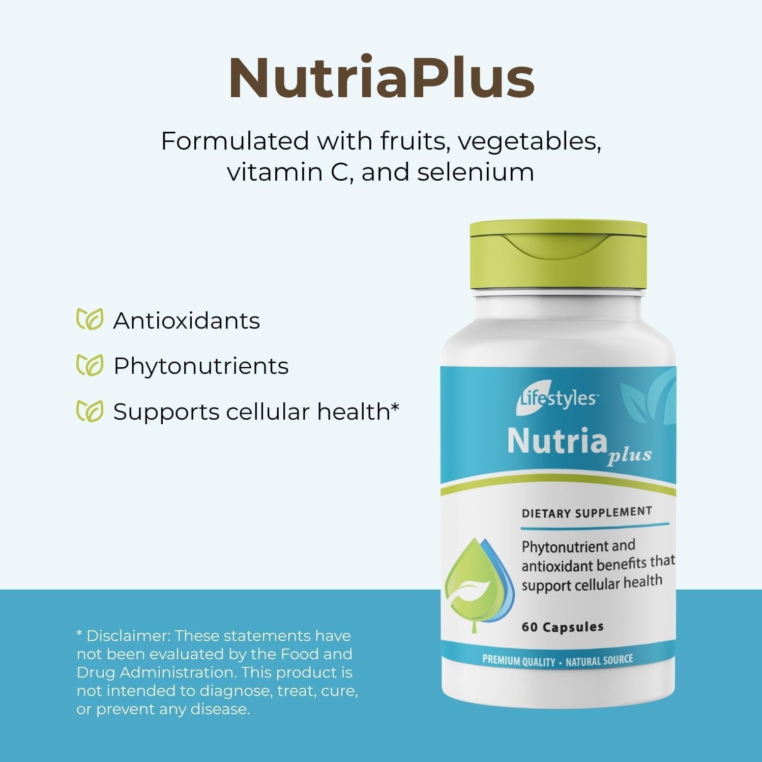 Lifestyles NutriaPlus Antioxidant Supplement – 1 Count (Pack of 1), White