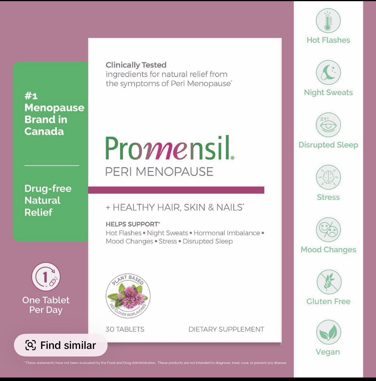 Promensil Perimenopause Supplements for Women- Red Clover Isoflavones Vitamin…