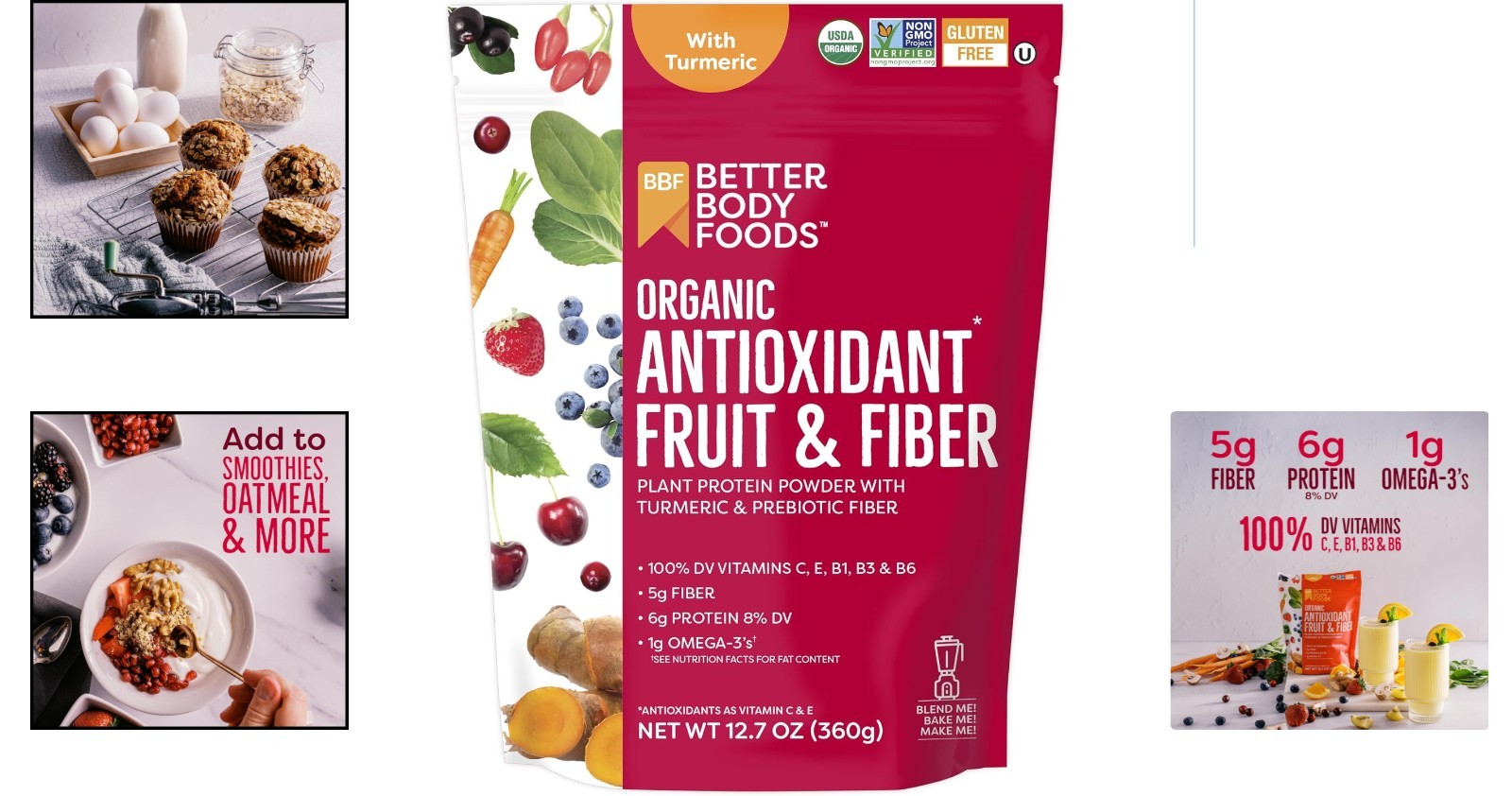 Essential Organic Antioxidant Superfood Powder, 12.7 oz – Plant-Based Nutrition