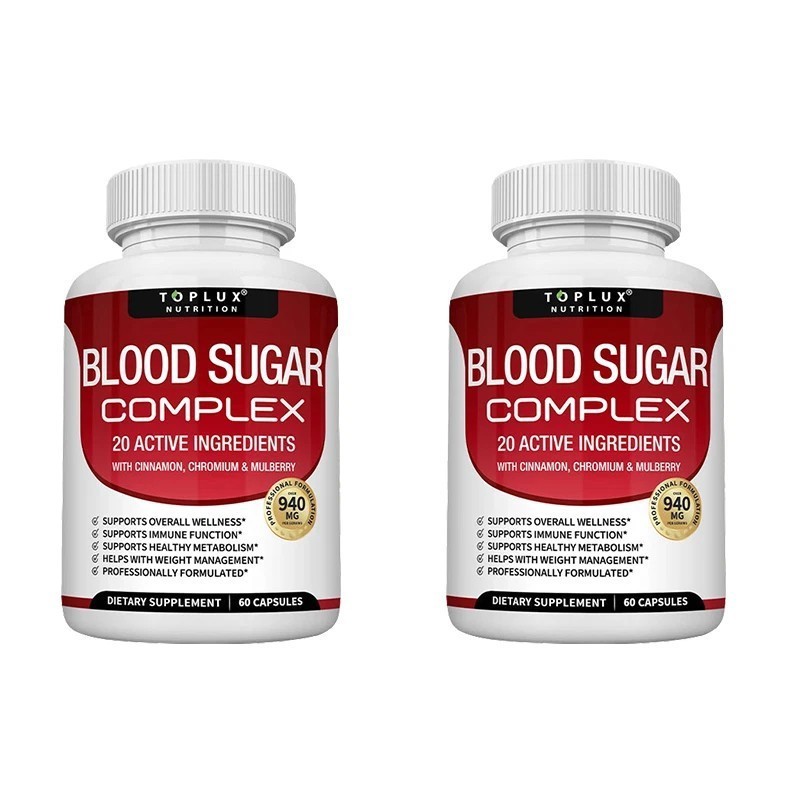 1~3x BLOOD SUGAR BLEND SUPPORT Alpha Lipoic Acid&Cinnamon 20Herbs Complex-60CAPS