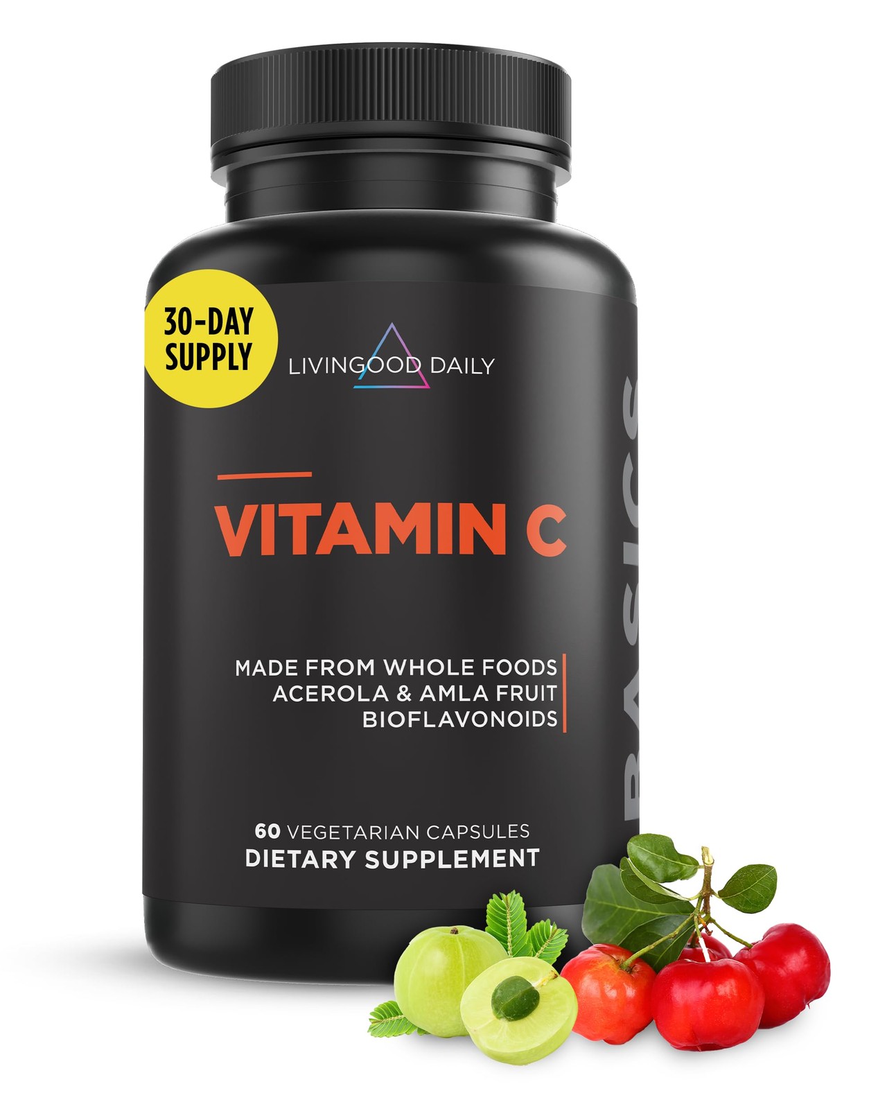 Livingood Daily Vitamin C Supplement, 3-in-1 Whole 4.4 Ounce (Pack of 1)