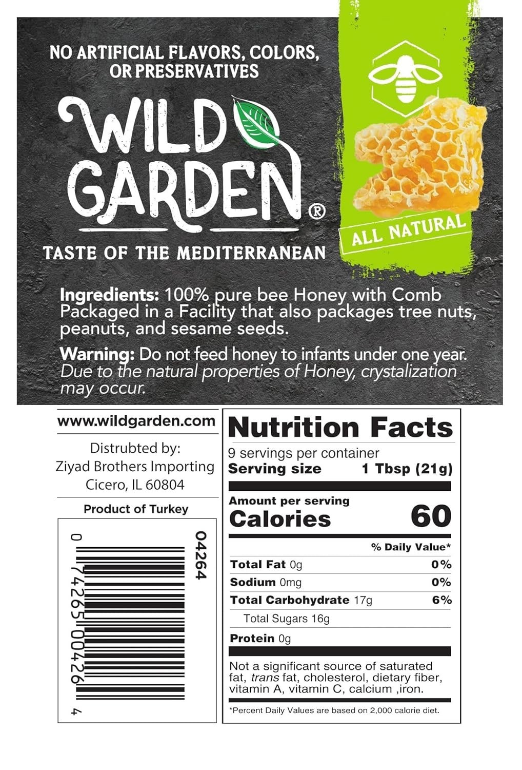 Paleo-Friendly Raw Wildflower Honeycomb 7.05 Oz – Authentic Culinary Delight
