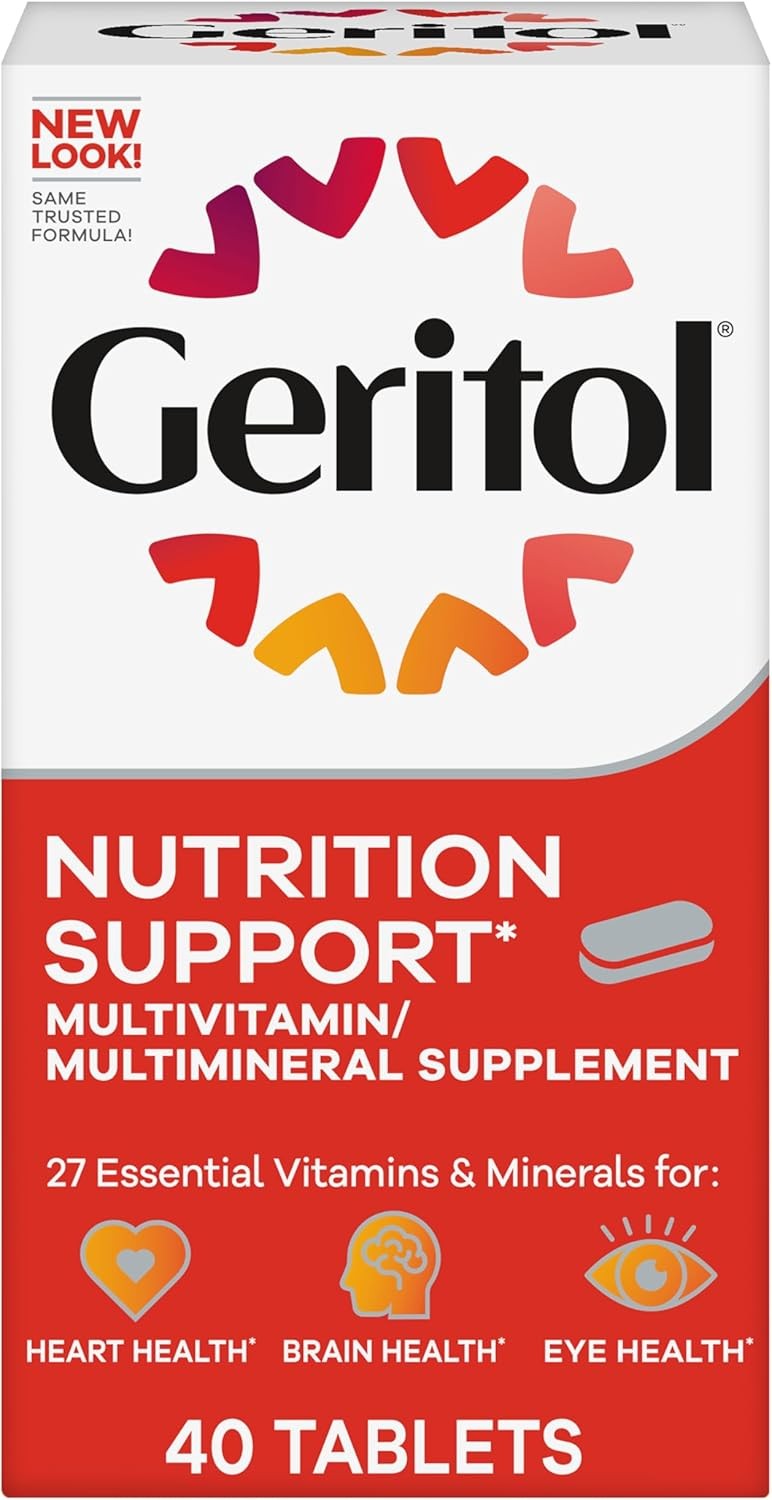 Geritol, Multivitamin Supplement, Contains B-Vitamins, Antioxidants – 40 Tablets