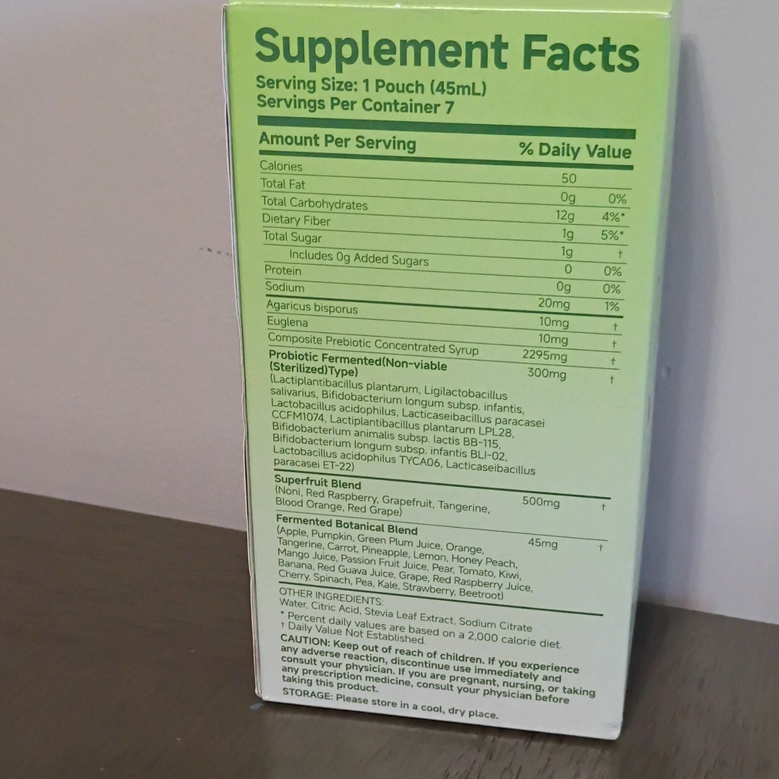 BioDepot 7+ Days Gut Liquid Probiotic 4-in-1 Vegan GF Soy-Free 7×45 mL