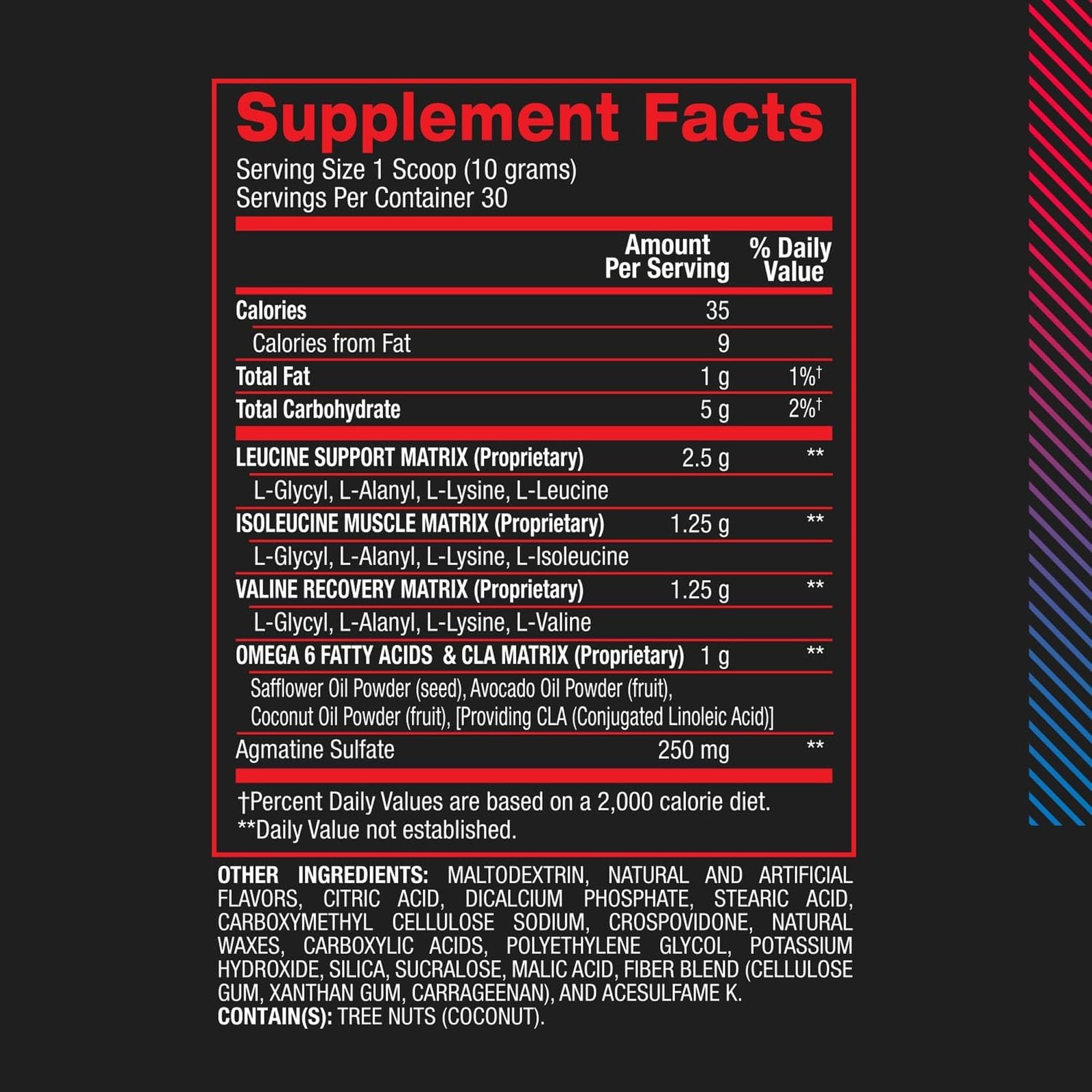 BPI Sports BEST BCAA Powder Rainbow Ice 10.58 Ounce (Pack of 1), Multicolor