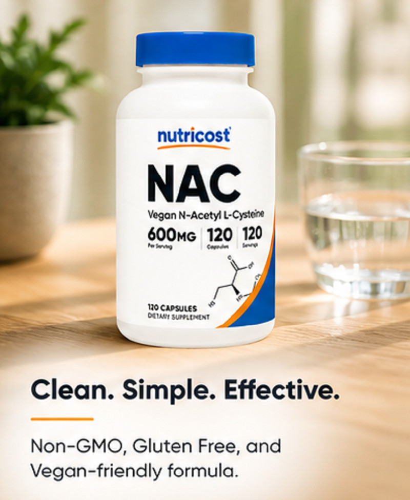 2Pack NAC 600mg Capsule Supplement Pills 120 Total Count, Non-GMO Gluten Free