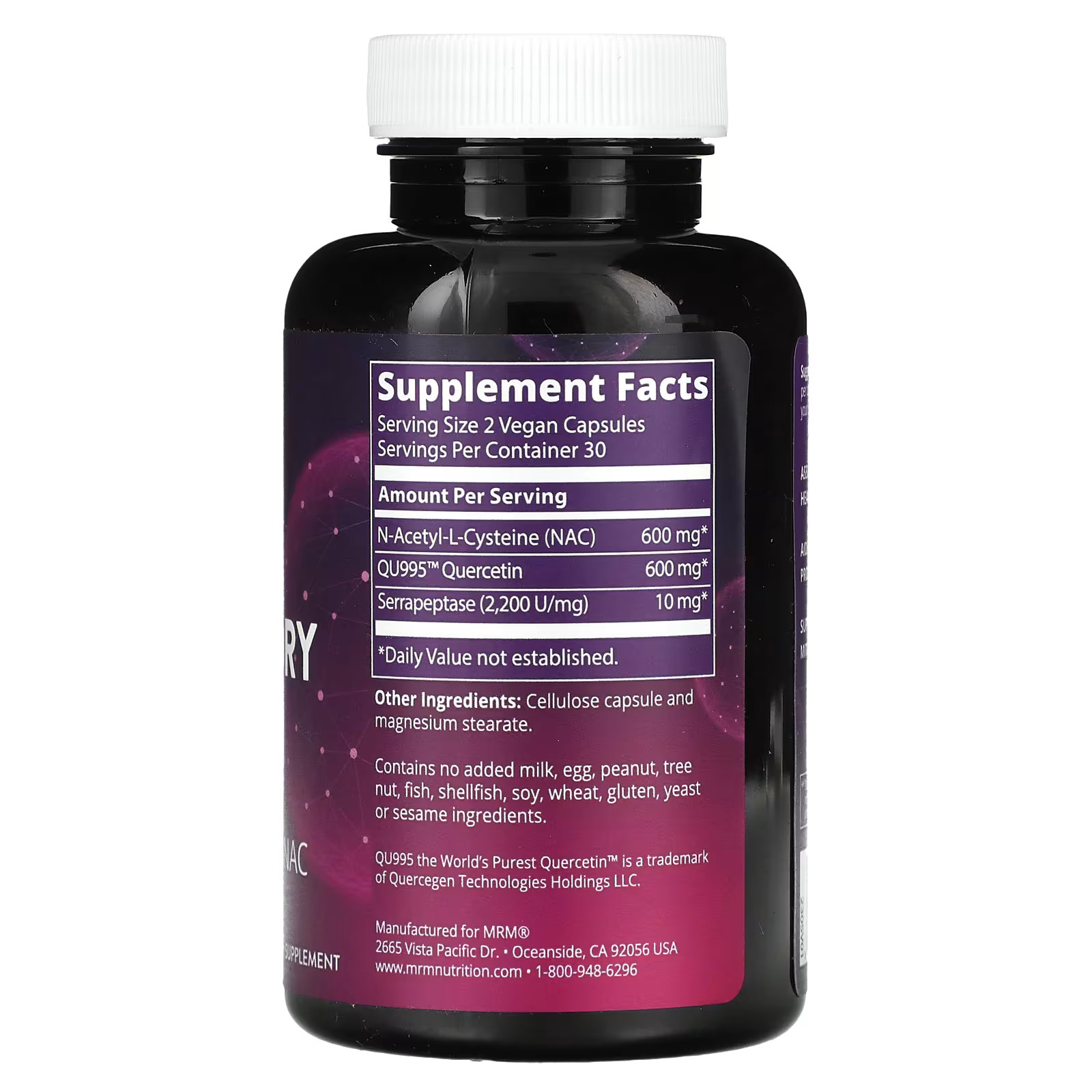 2 X MRM Nutrition, Respiratory Health with Quercetin + NAC, 60 Vegan -worldwide