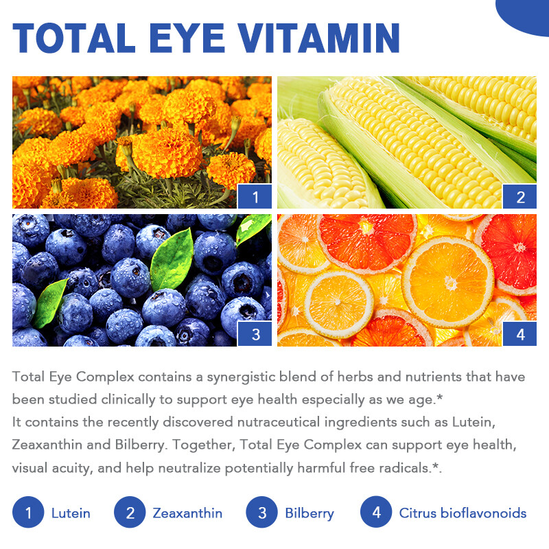Lutein 20mg & Zeaxanthin 4mg Softgels – Eye Health & Vision Support, 120ct