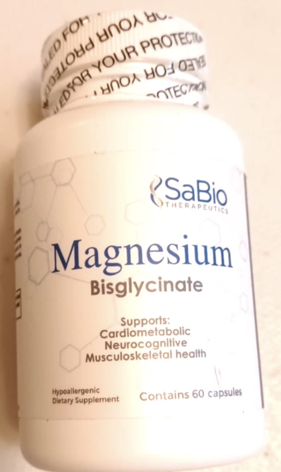 Magnesium Bisglycinate 350mg 60 Capsules High Absorption Supplement