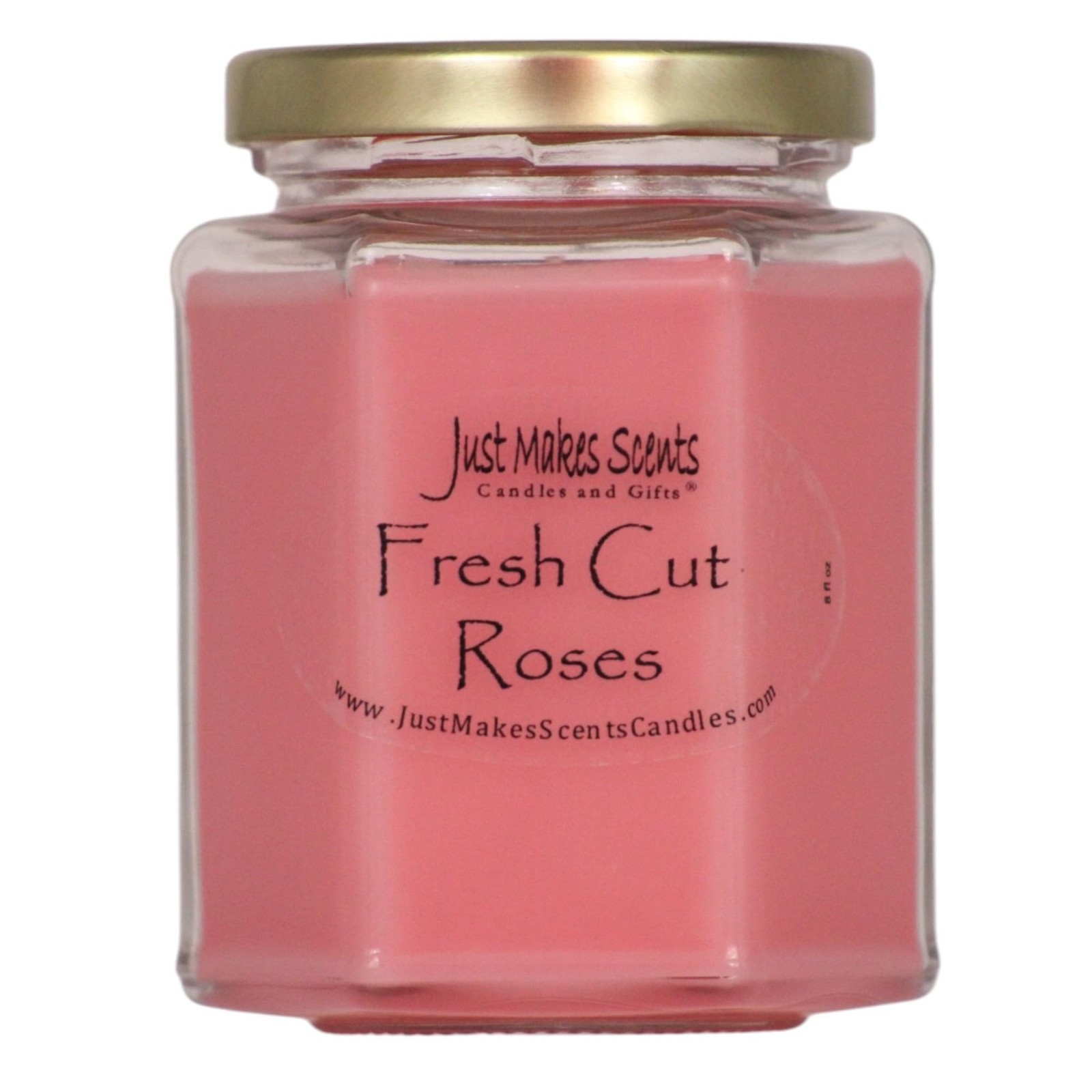 Fresh Cut Roses Scented Blended Soy Candle by Just Makes Scents