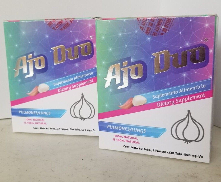 2 PACK !! AJO DUO PULMONES Asma Bronquitis Sinusitis SAME DAY FREE SHIPPING!!!