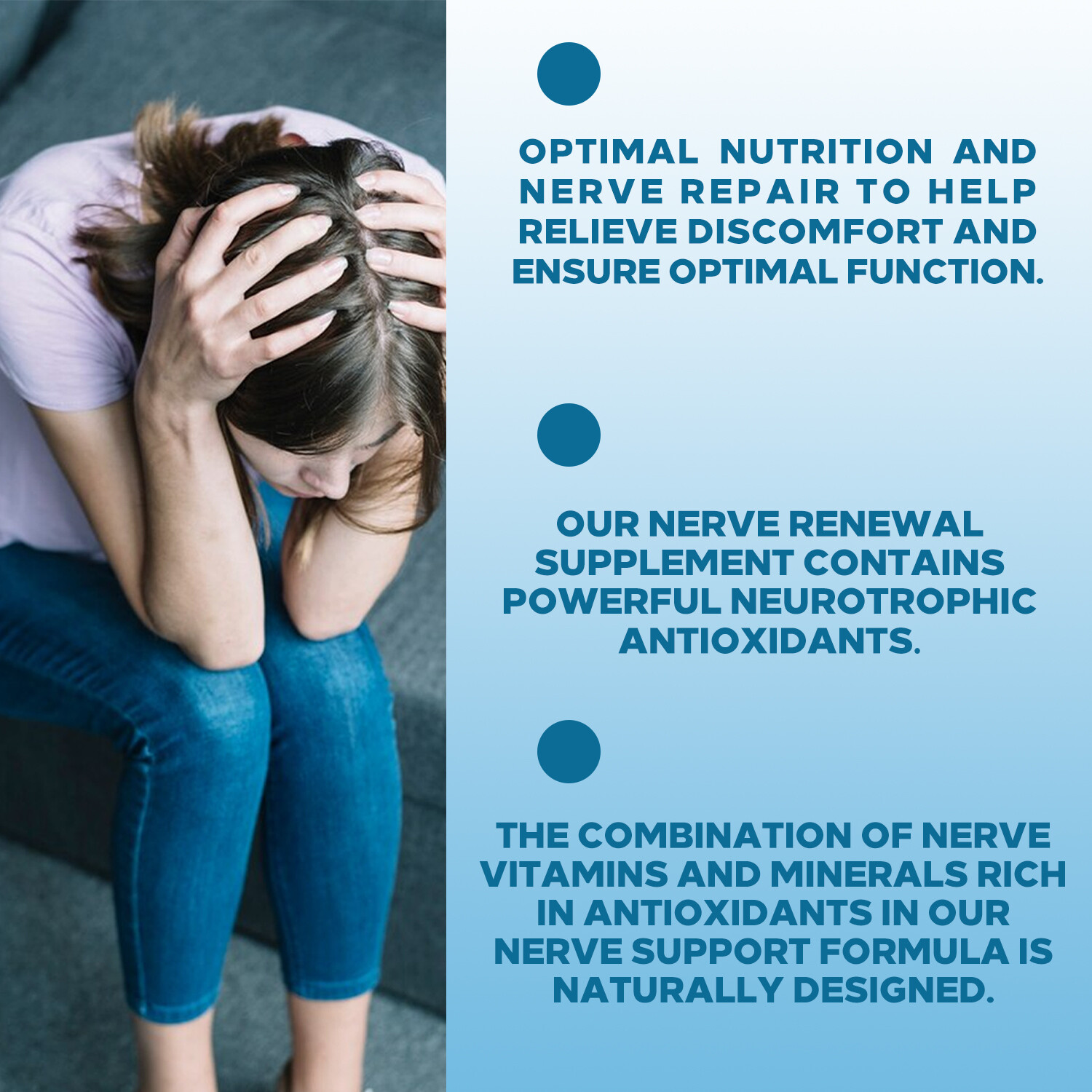 Nerve Renew – Vitamin D,B2,B6,B12,R-Alpha Lipoic Acid – Nerve Support Supplement
