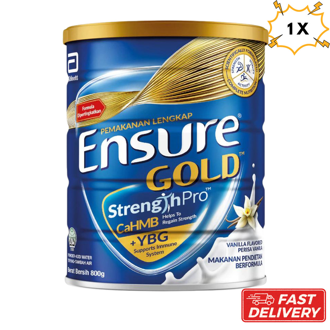 1 Can Abbott Ensure Gold Vanilla 800g for Middle-Age & Elderly -Express Shipping