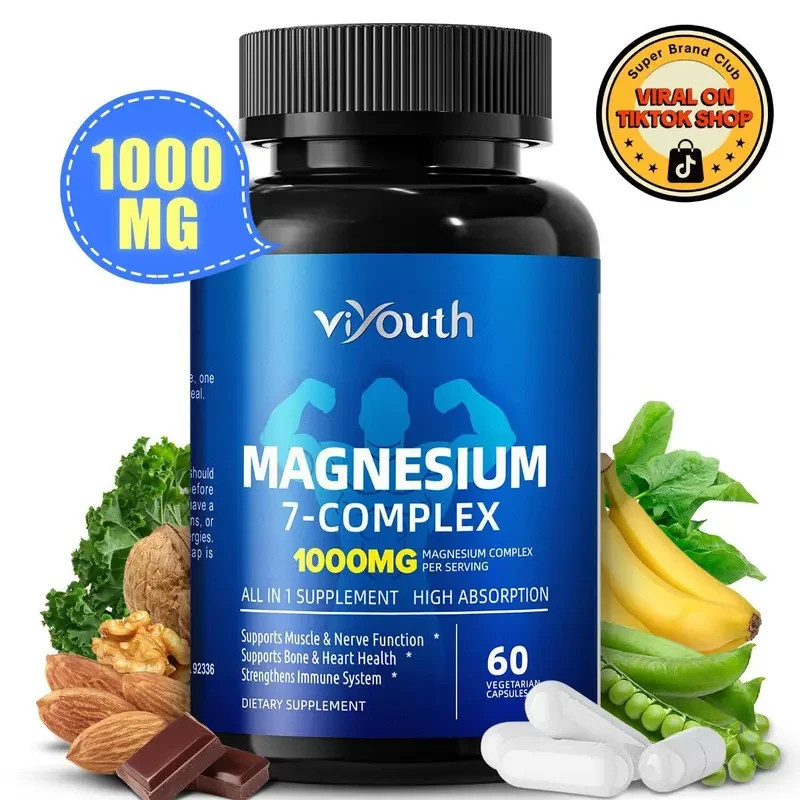 10 Elemental Magnesium Complex 1000mg – Zinc, Cortisol Balance, US Tablets