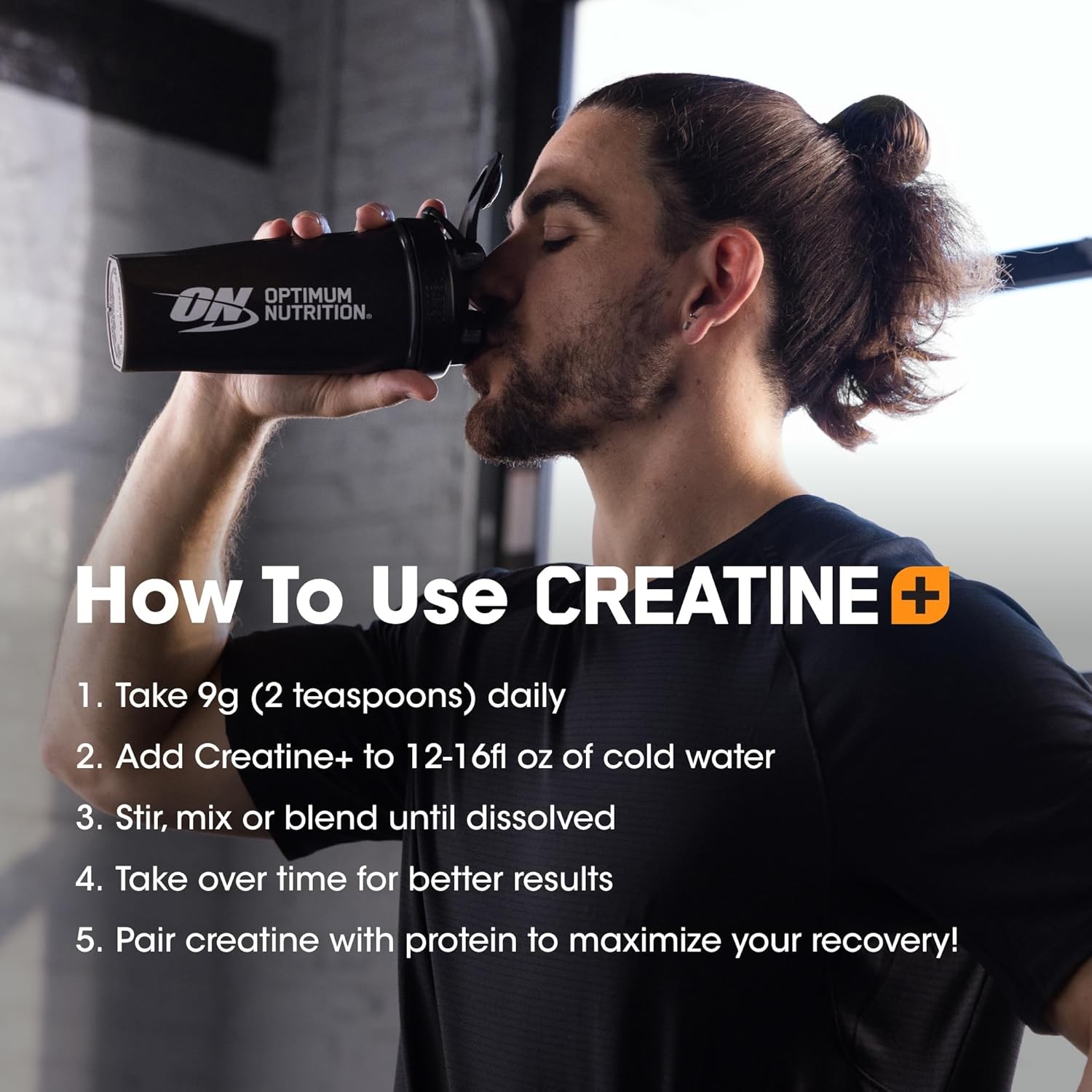 Optimum Nutrition Creatine Monohydrate Powder Strawberry Peach Performance 720g