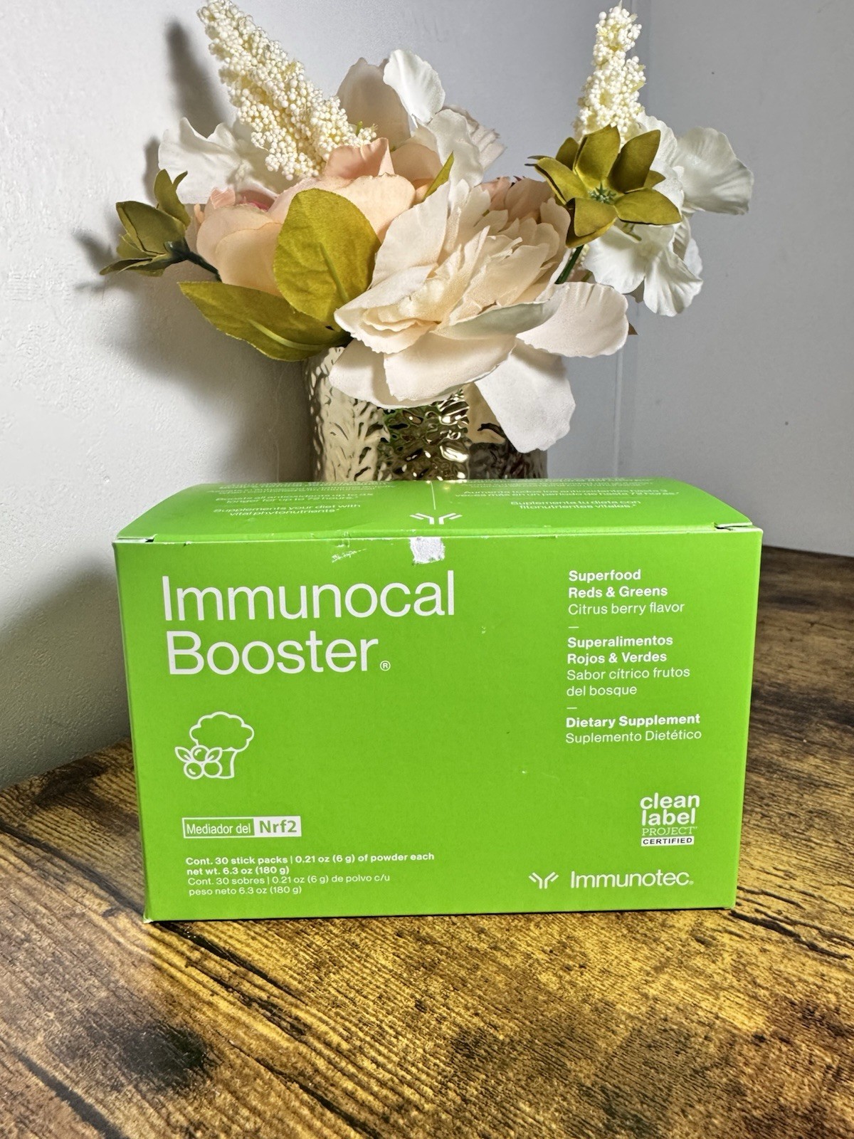 Immunocal Booster Superfood Reds Greens 30 Pouches New Sealed