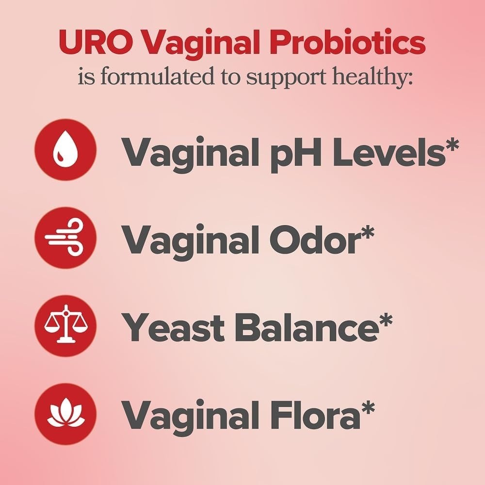 O Positiv URO Vaginal Probiotics for Women pH Balance with Prebiotics & Lactobac