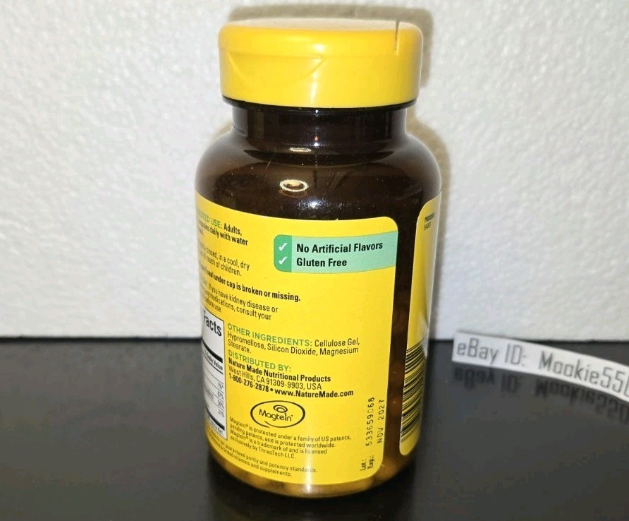 EXP 11/2027! (150ct) 2 X 75ea Nature Made Magnesium L-Threonate w/Vitamin C & D3