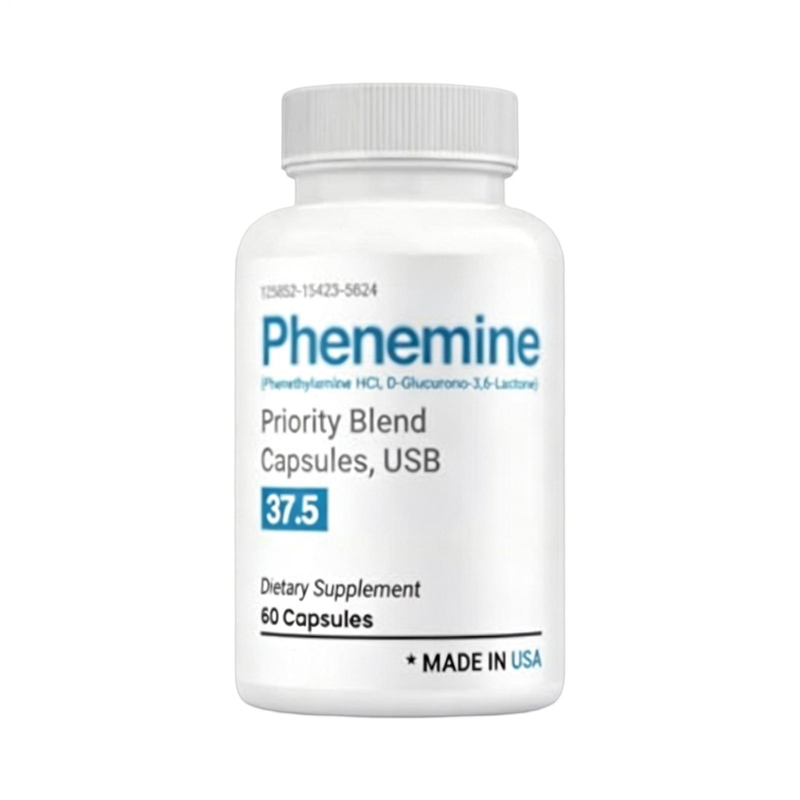 Phenemine37.5 Fast Fat Burner Weight Loss Appetite Suppressant 60ct (1-3 PACK)
