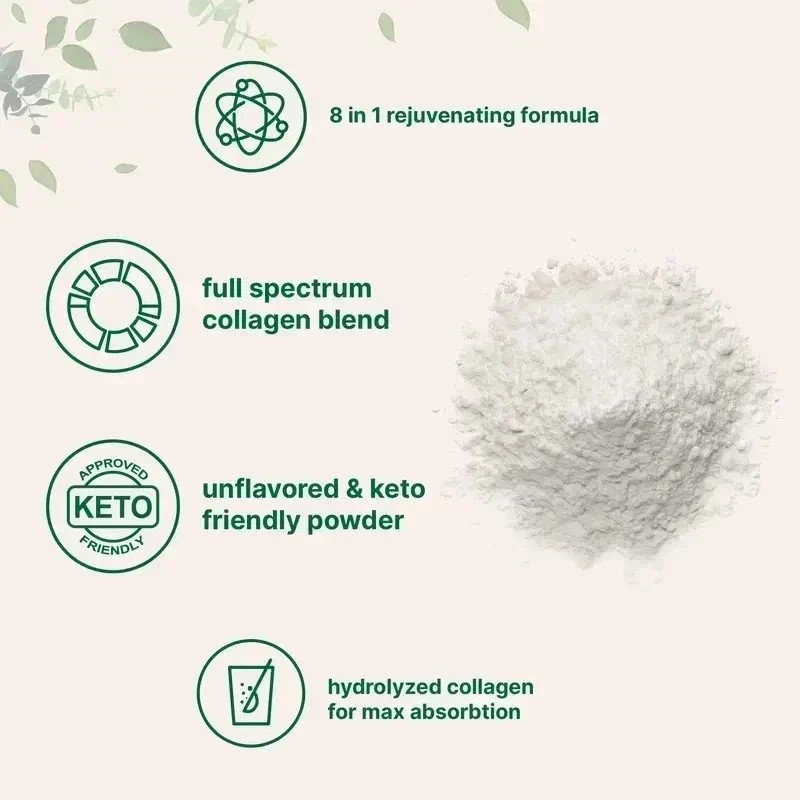 2 PACKS-Multi Collagen Peptides Powder Hydrolyzed Protein Peptide Type I,II III