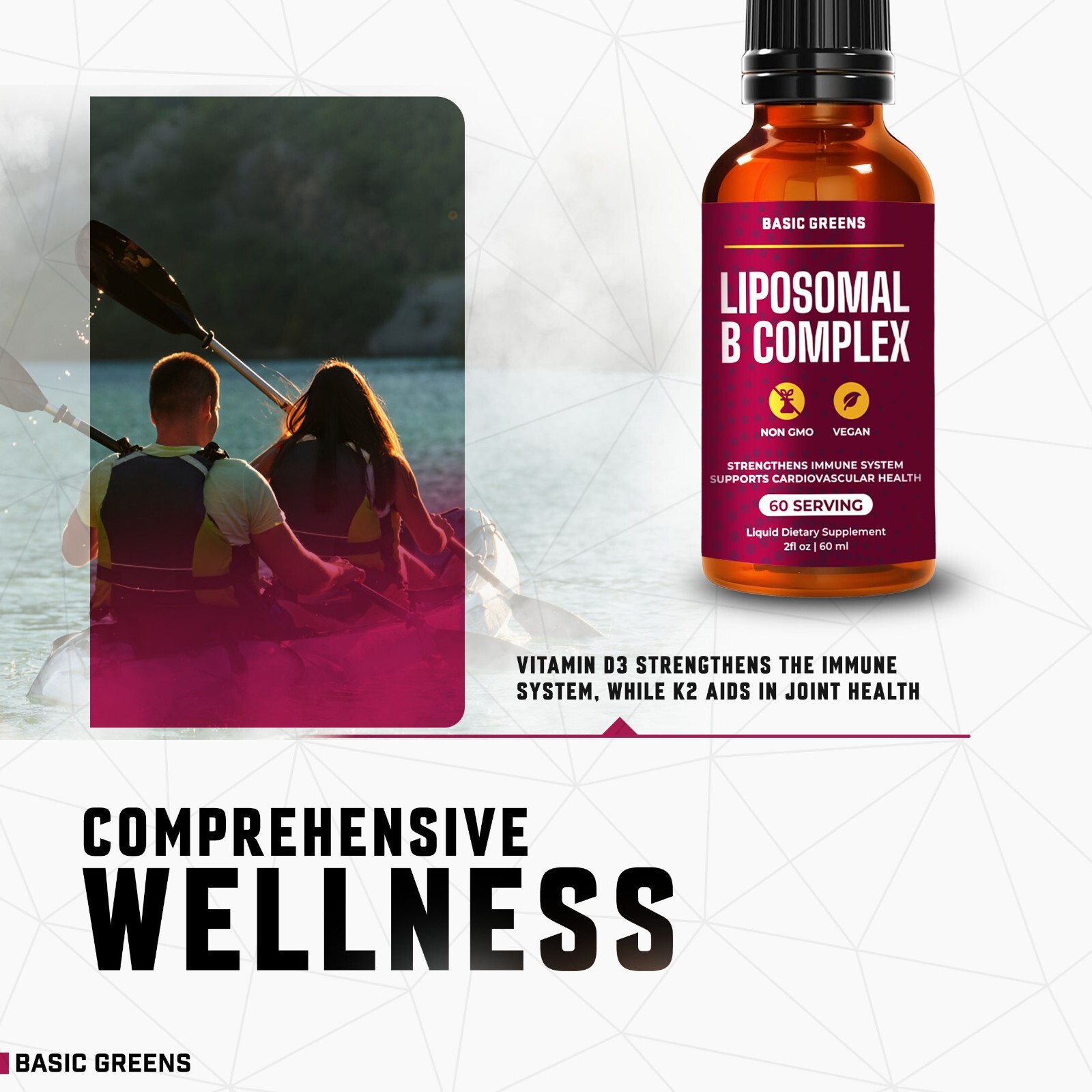 Liposomal B Vitamins Complex Liquid – High Absorption for Energy