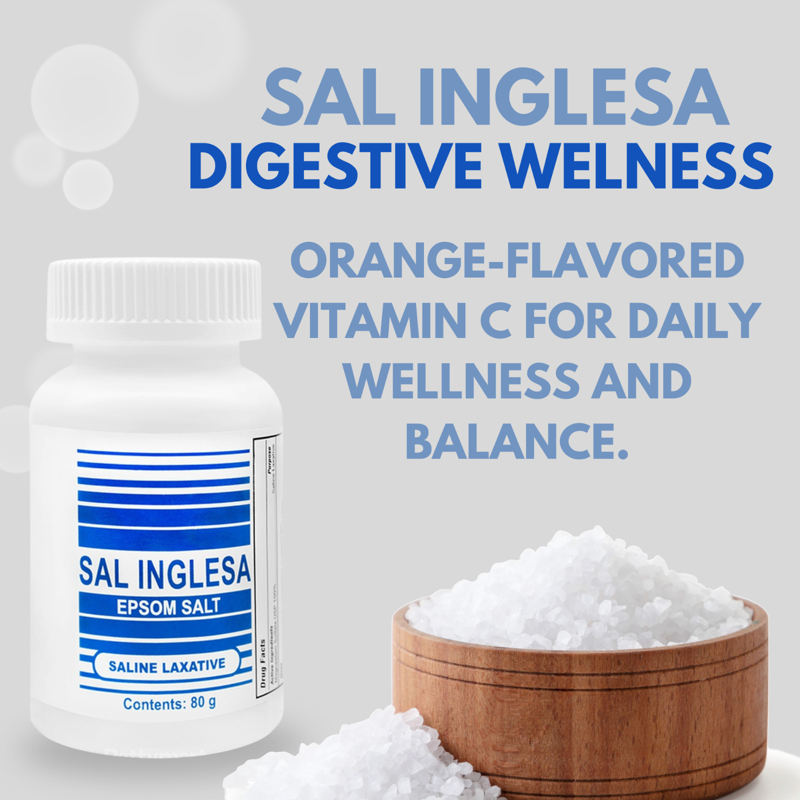 Sal Inglesa Saline Laxative 80 g