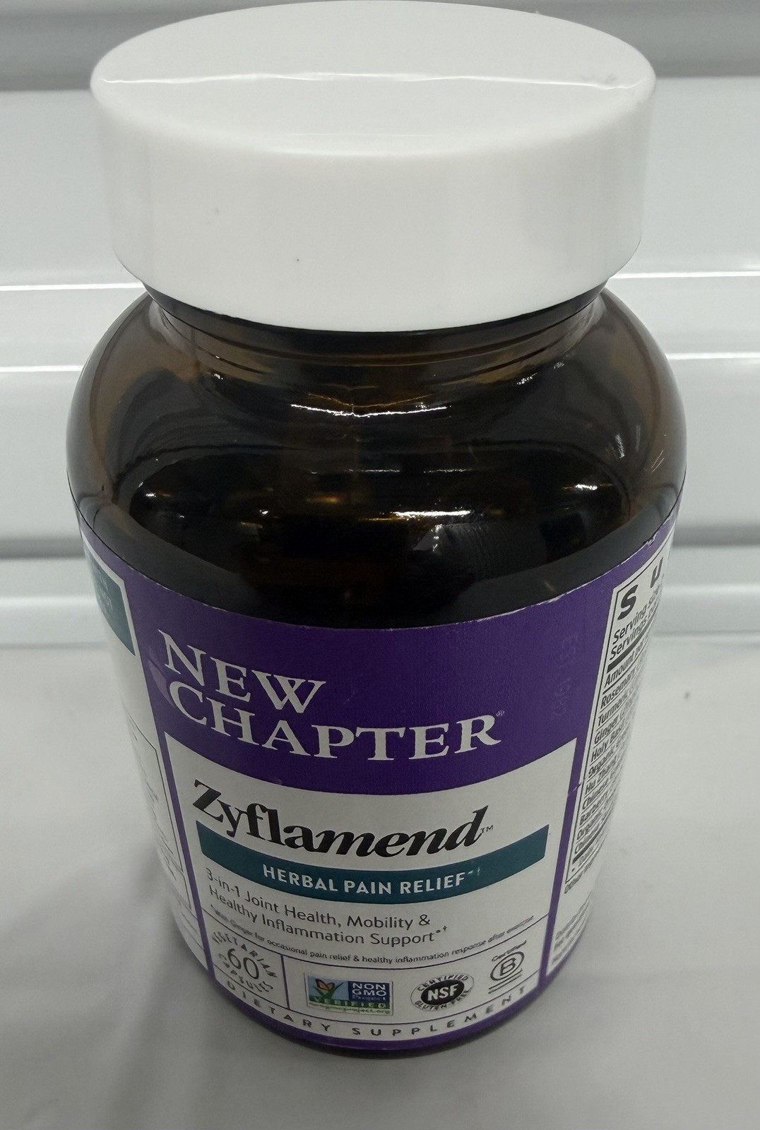 New Chapter Zyflamend 60 Veg Capsules Dietary Supplement Exp 02/2029 Sealed